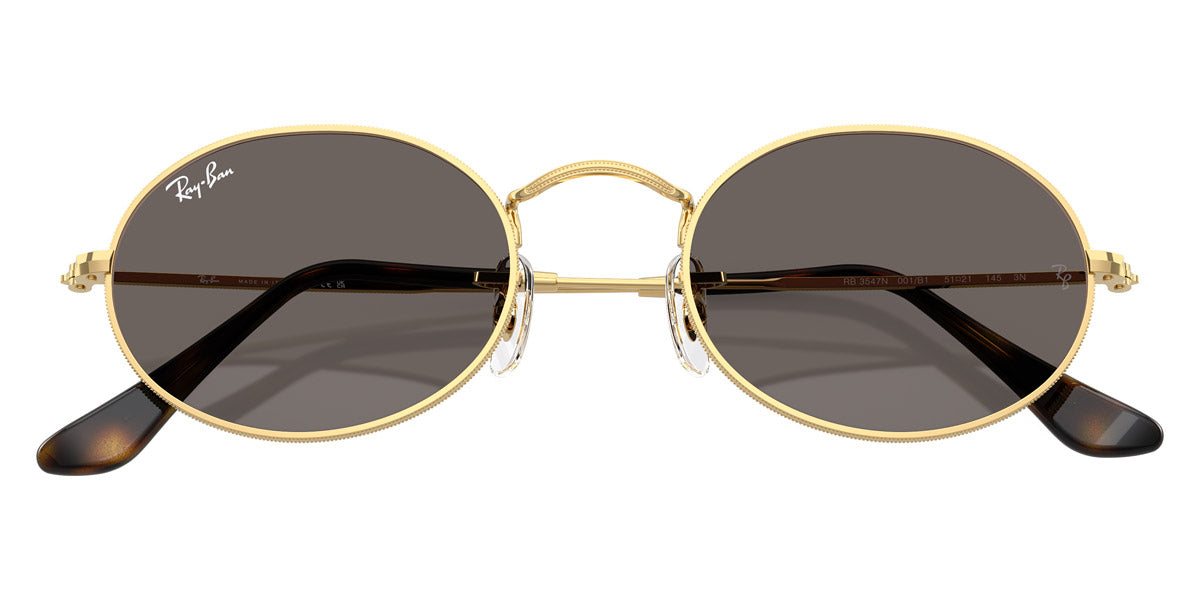 Ray-Ban™ Oval RB3547N 001/B1 51 - Arista Gold