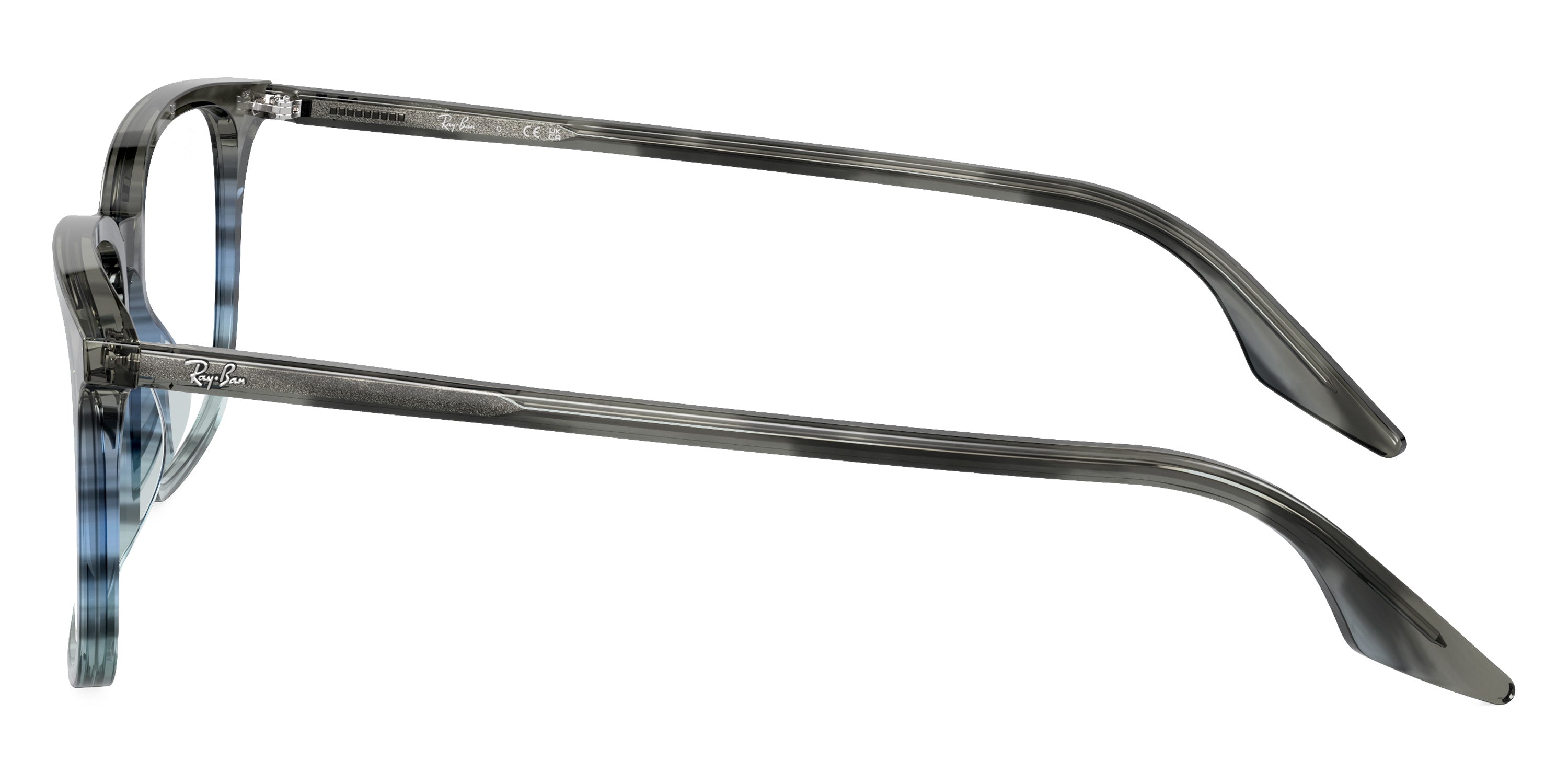 Ray-Ban™ RX5421 8254 53 - Striped Gray and Blue