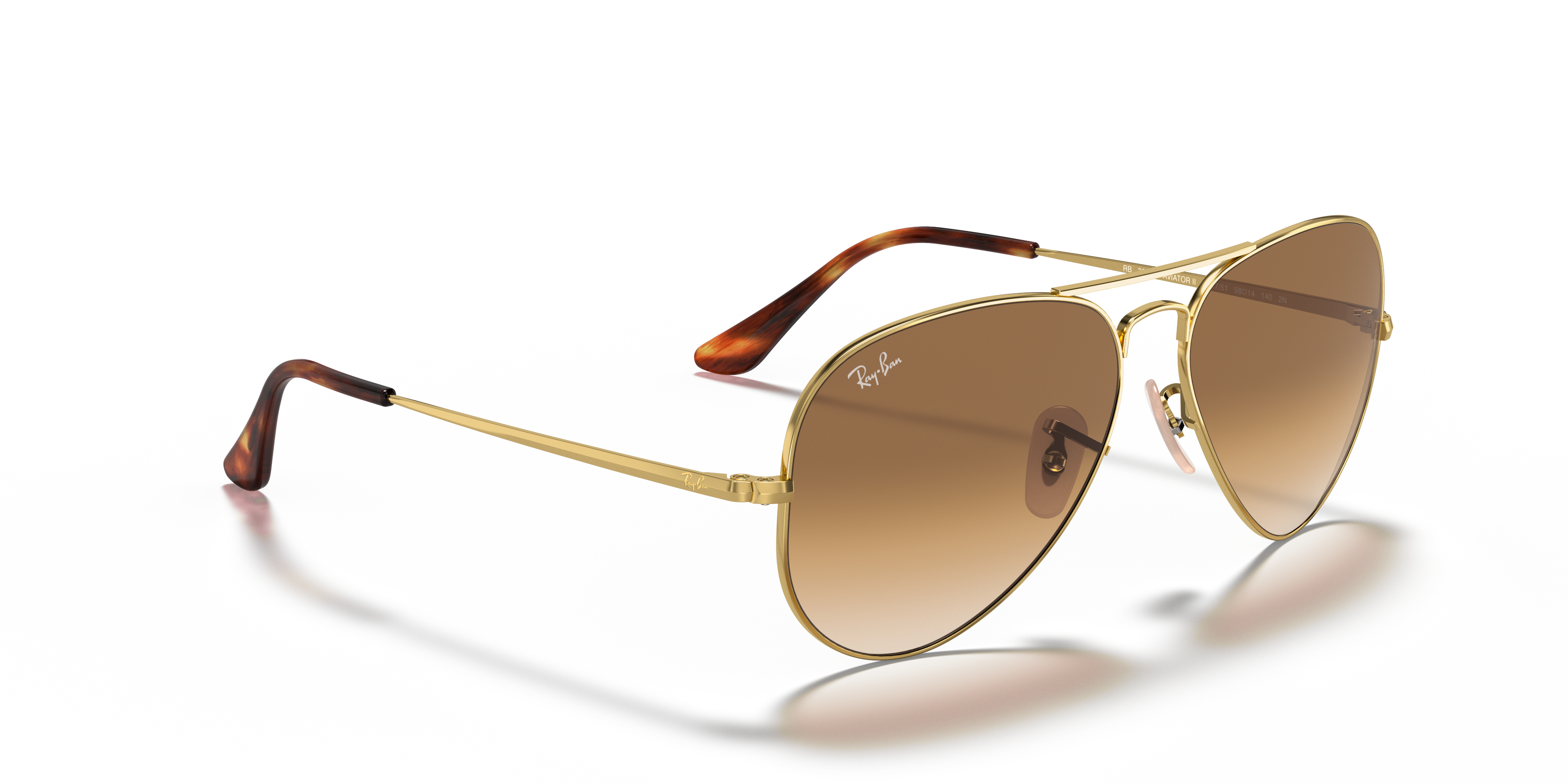 RAY-BAN SUNGLASSES AVIATOR METAL II - RB3689 914751 55
