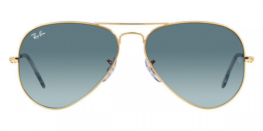RAY-BAN SUNGLASSES AVIATOR - RB3025 001/3M 55 - Gold