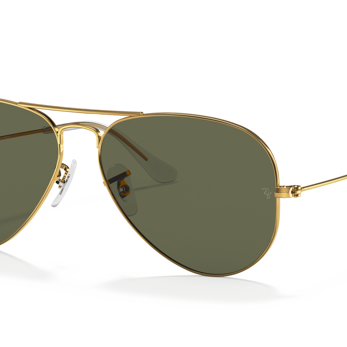 Ray Ban Aviator Gold Classic Polarized Green Sunglasses RB3025 001/58 62 mm Ray Ban Classic Aviator Sunglasses RB3025 11219 Matte Gold  main image 2