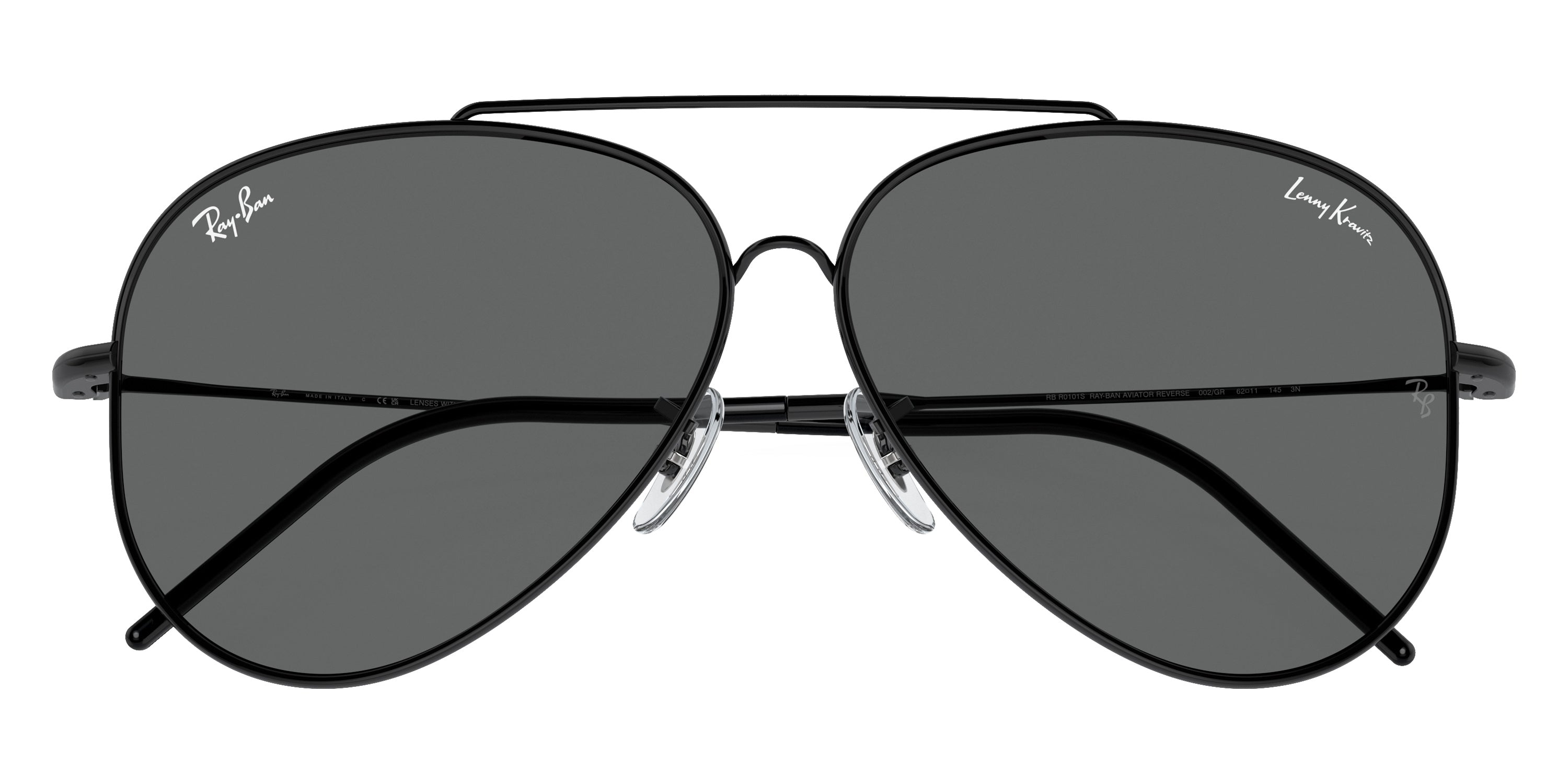 RAY-BAN SUNGLASSES AVIATOR REVERSE - RBR0101S 002/GR 59 - Black