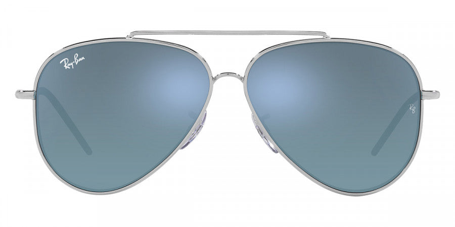 RAY-BAN SUNGLASSES AVIATOR REVERSE - RBR0101S 003/GA 62 - Silver
