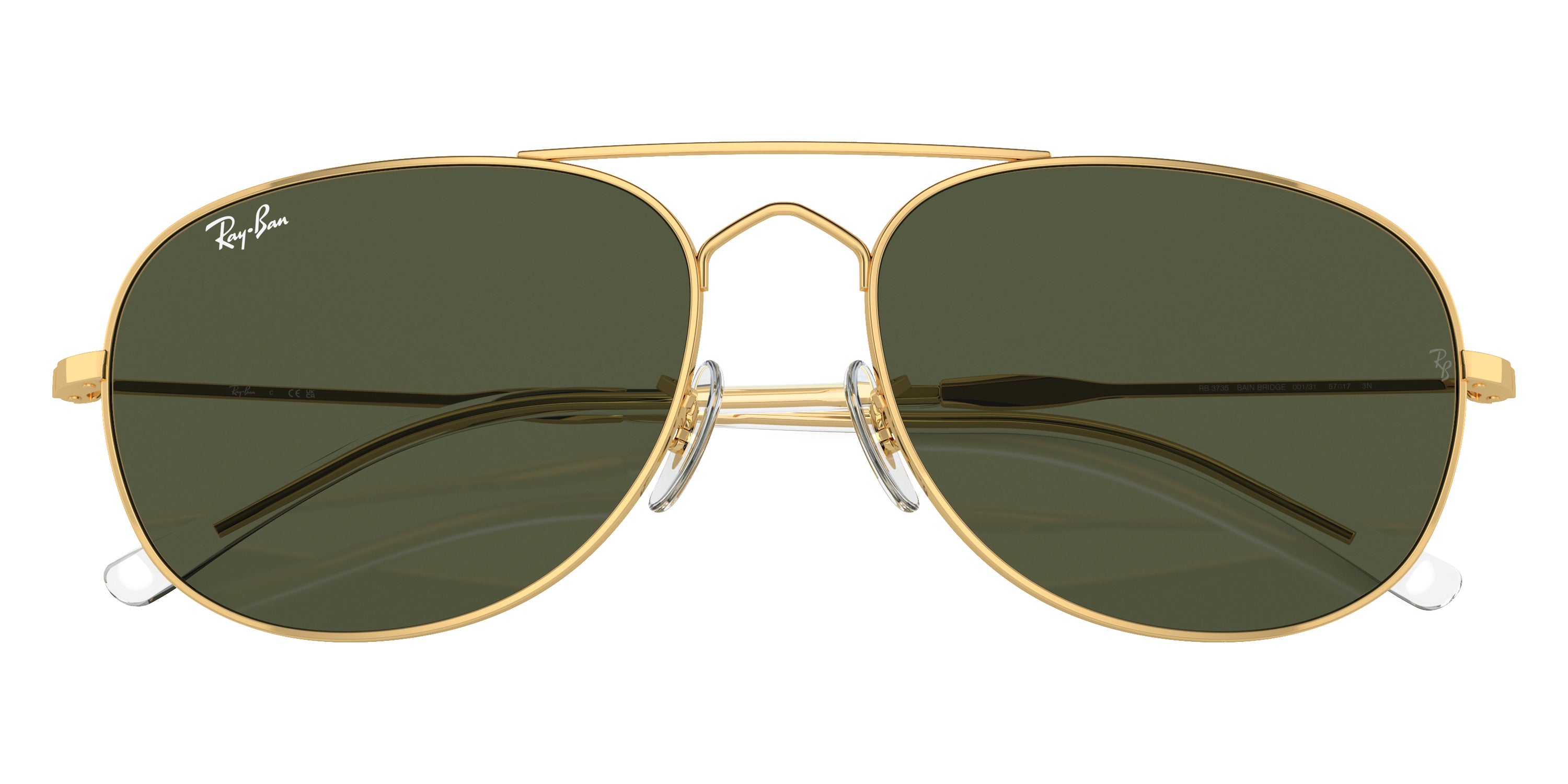 RAY-BAN SUNGLASSES BAIN BRIDGE - RB3735 001/31 57 - Gold