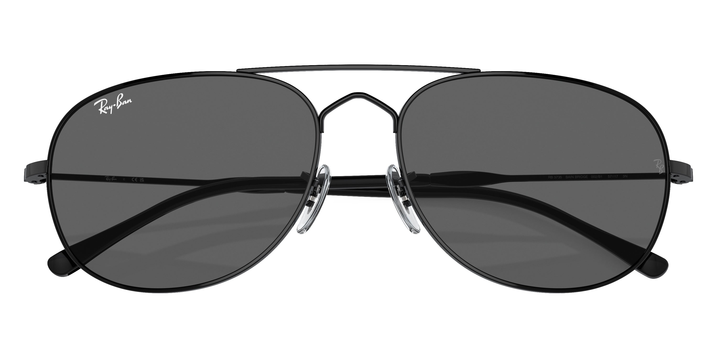 RAY-BAN SUNGLASSES BAIN BRIDGE - RB3735 002/B1 57 - Black