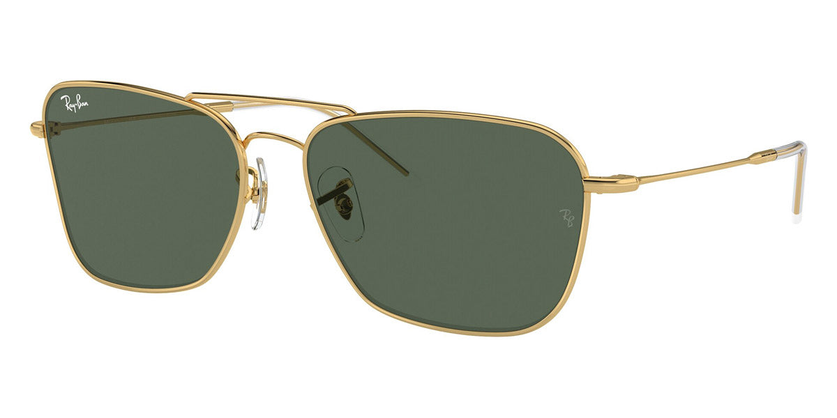 RAY-BAN SUNGLASSES CARAVAN REVERSE - RBR0102S 001/VR 61 - Arista Gold