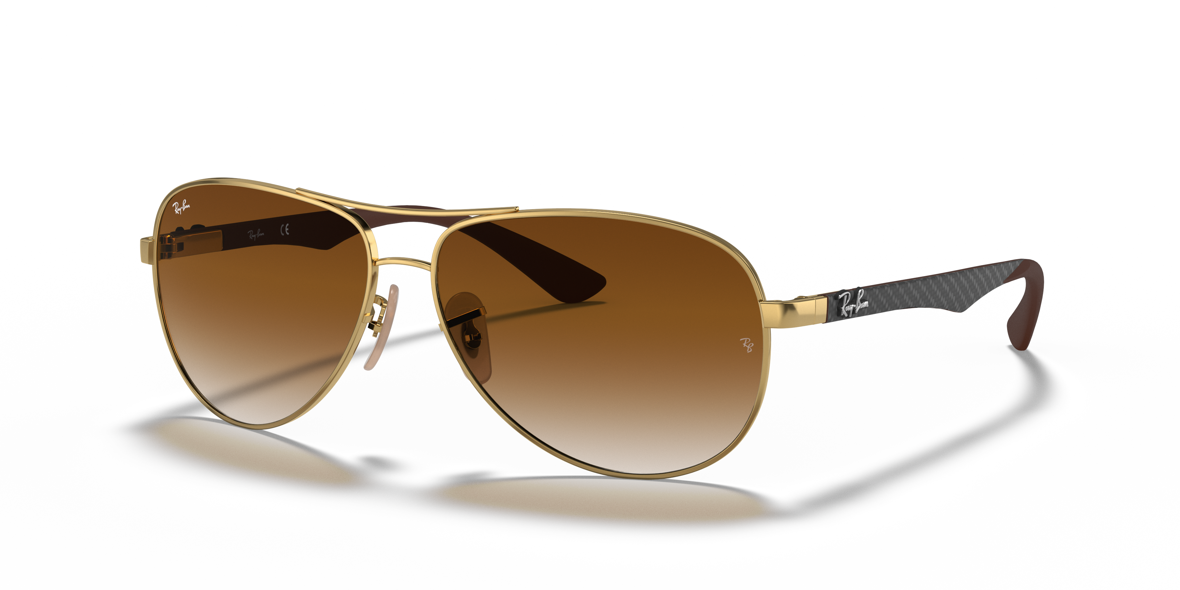 RAY-BAN SUNGLASSES CARBON FIBRE  - RB8313 001/51 58