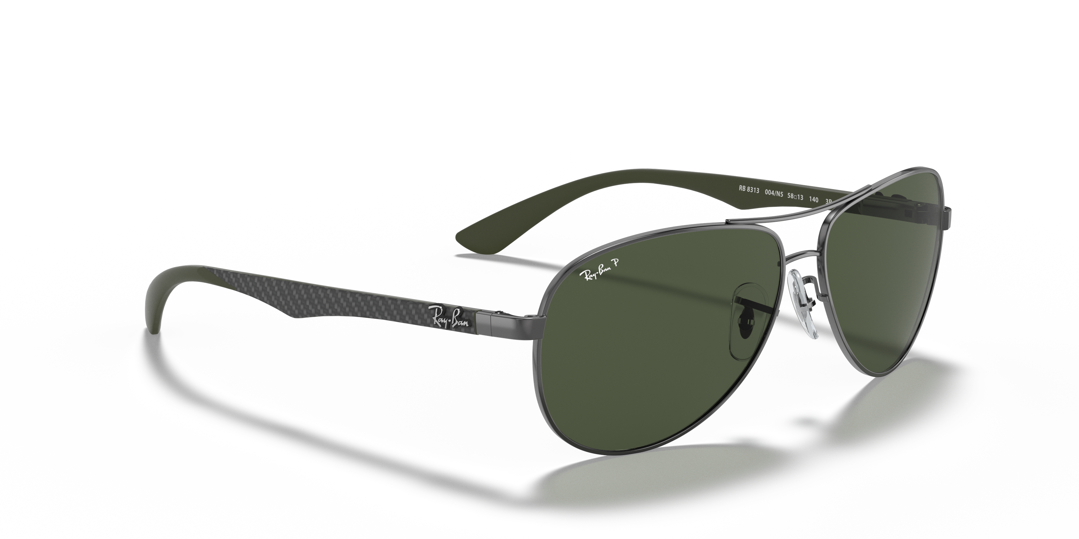 RAY-BAN SUNGLASSES CARBON FIBRE  - RB8313 004/N5 61