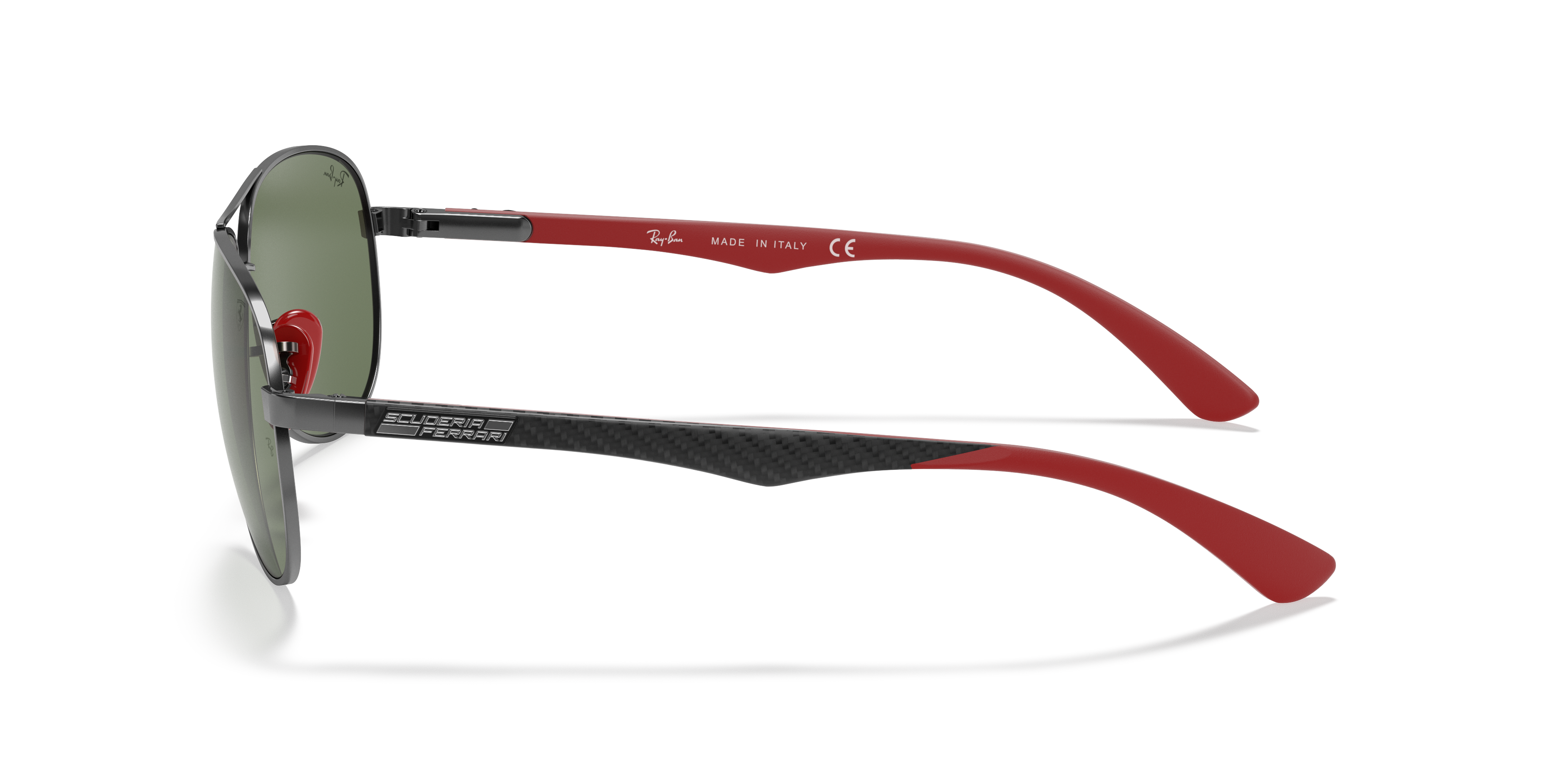 RAY-BAN SUNGLASSES CARBON FIBRE  SCUDERIA FERRARI - RB8313M F00171 61