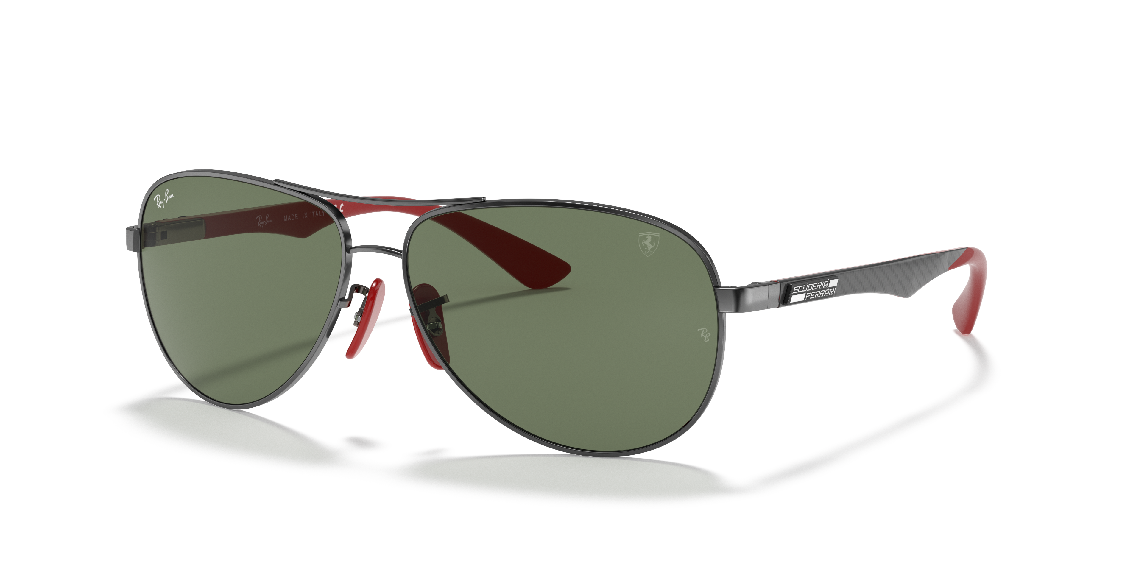 RAY-BAN SUNGLASSES CARBON FIBRE  SCUDERIA FERRARI - RB8313M F00171 61