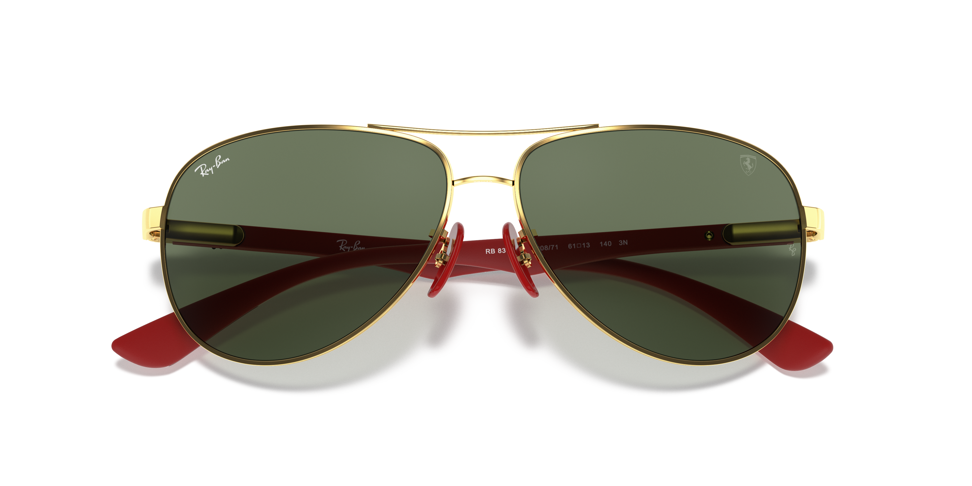 RAY-BAN SUNGLASSES CARBON FIBRE  SCUDERIA FERRARI - RB8313M F00871 61