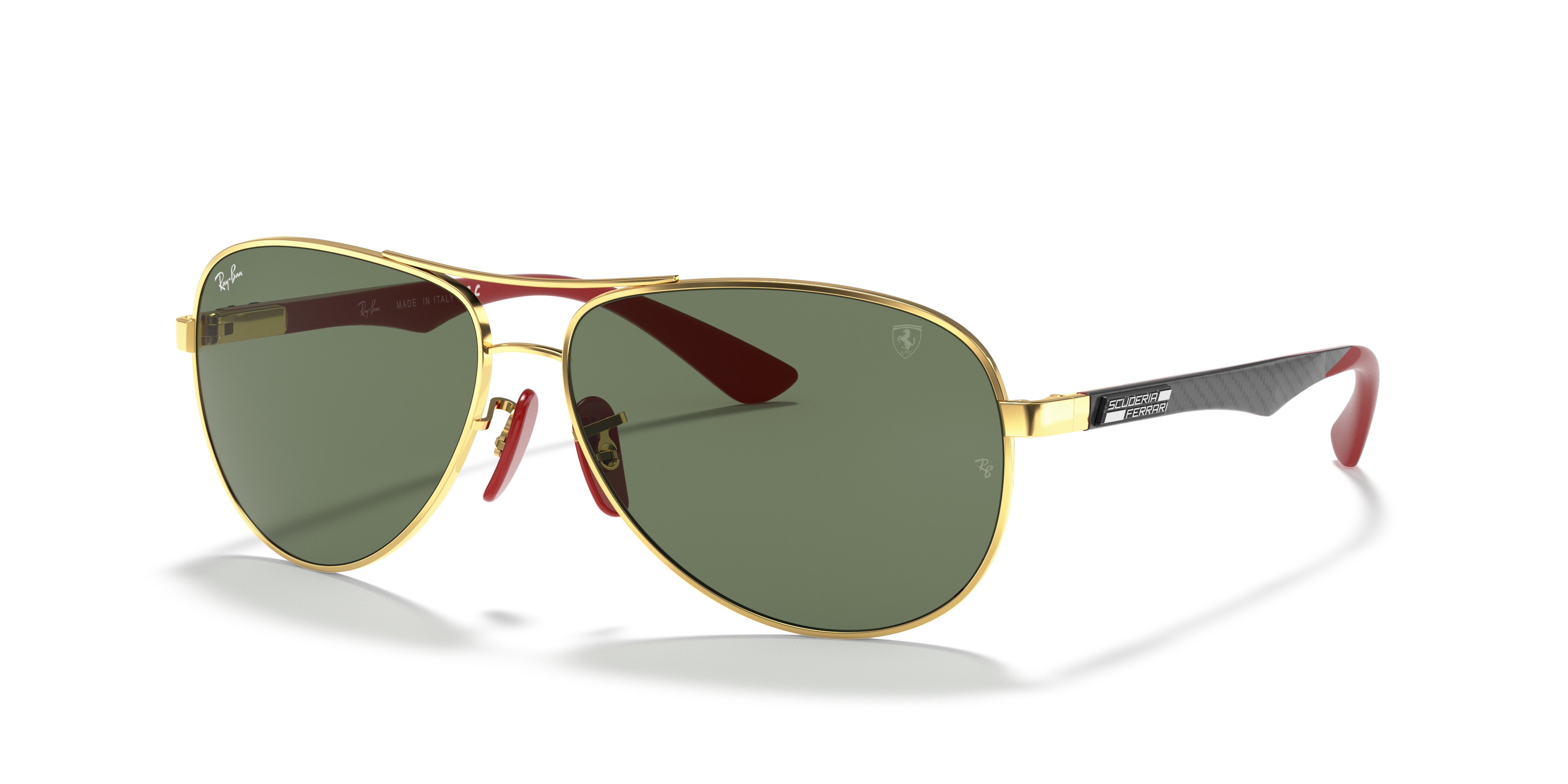 RAY-BAN SUNGLASSES CARBON FIBRE  SCUDERIA FERRARI - RB8313M F00871 61