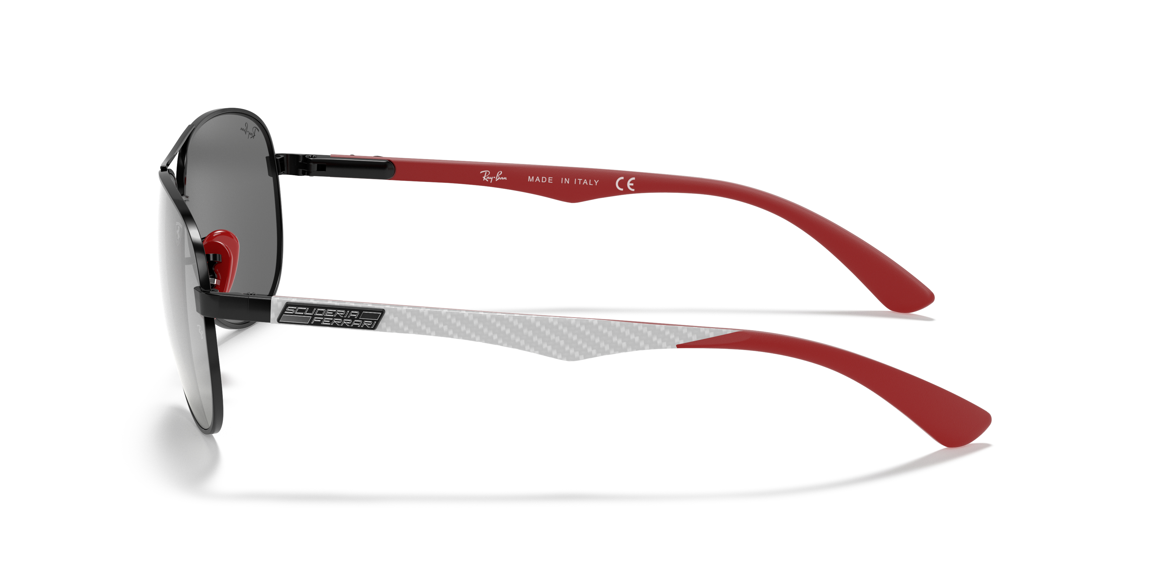 RAY-BAN SUNGLASSES CARBON FIBRE  SCUDERIA FERRARI - RB8313M F0096G 61