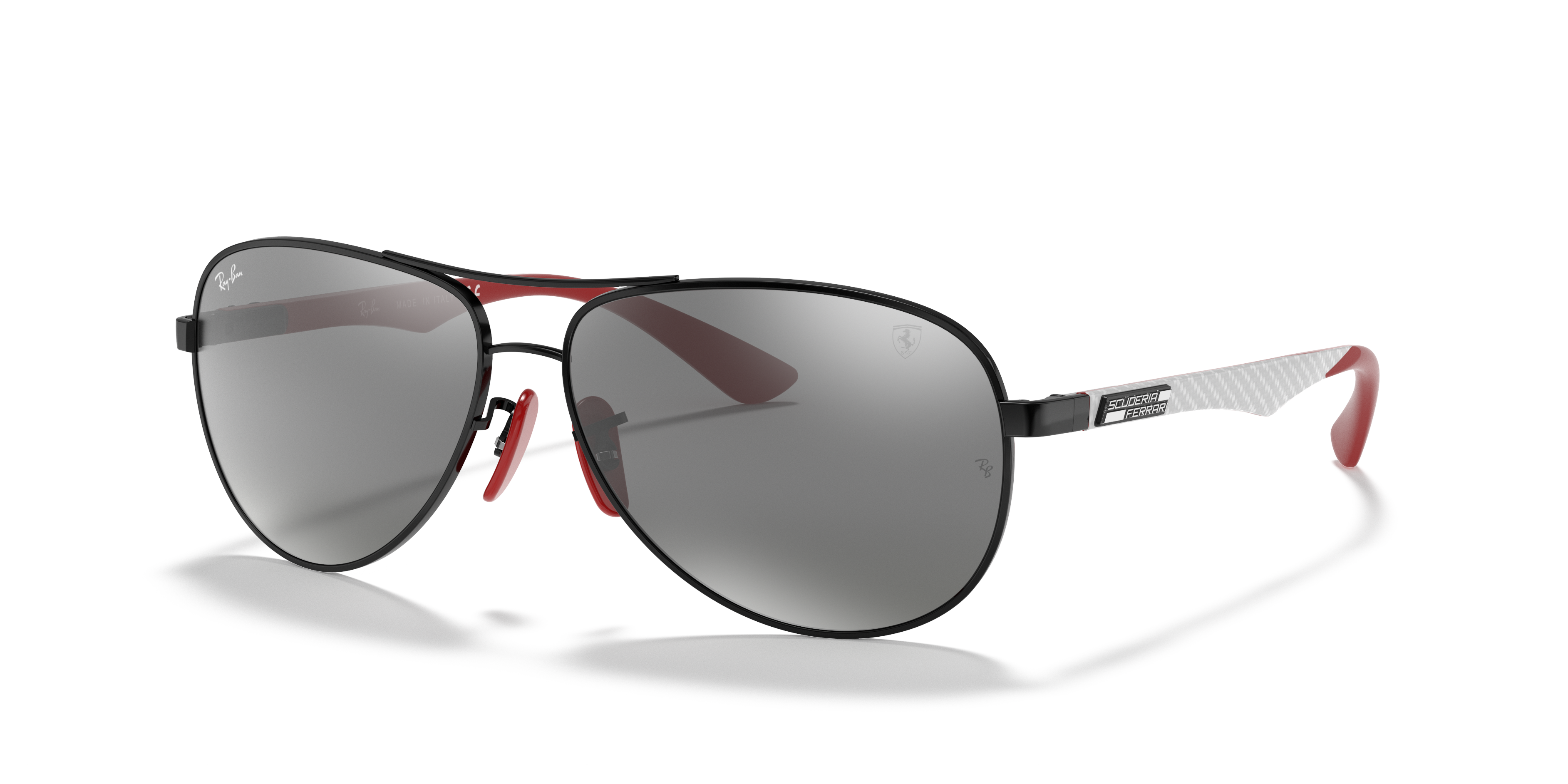 RAY-BAN SUNGLASSES CARBON FIBRE  SCUDERIA FERRARI - RB8313M F0096G 61