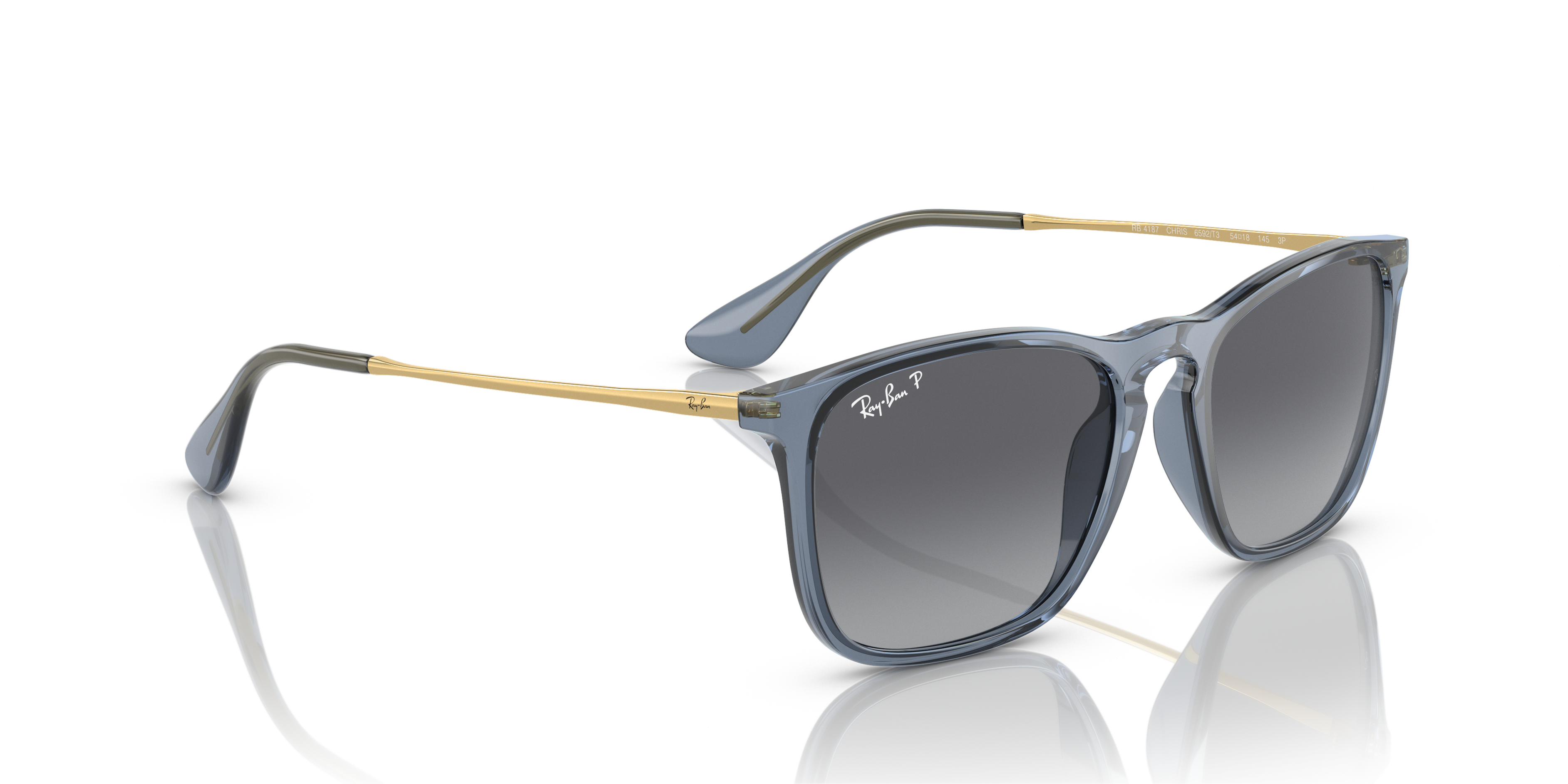 RAY-BAN SUNGLASSES CHRIS - RB4187 6592T3 54