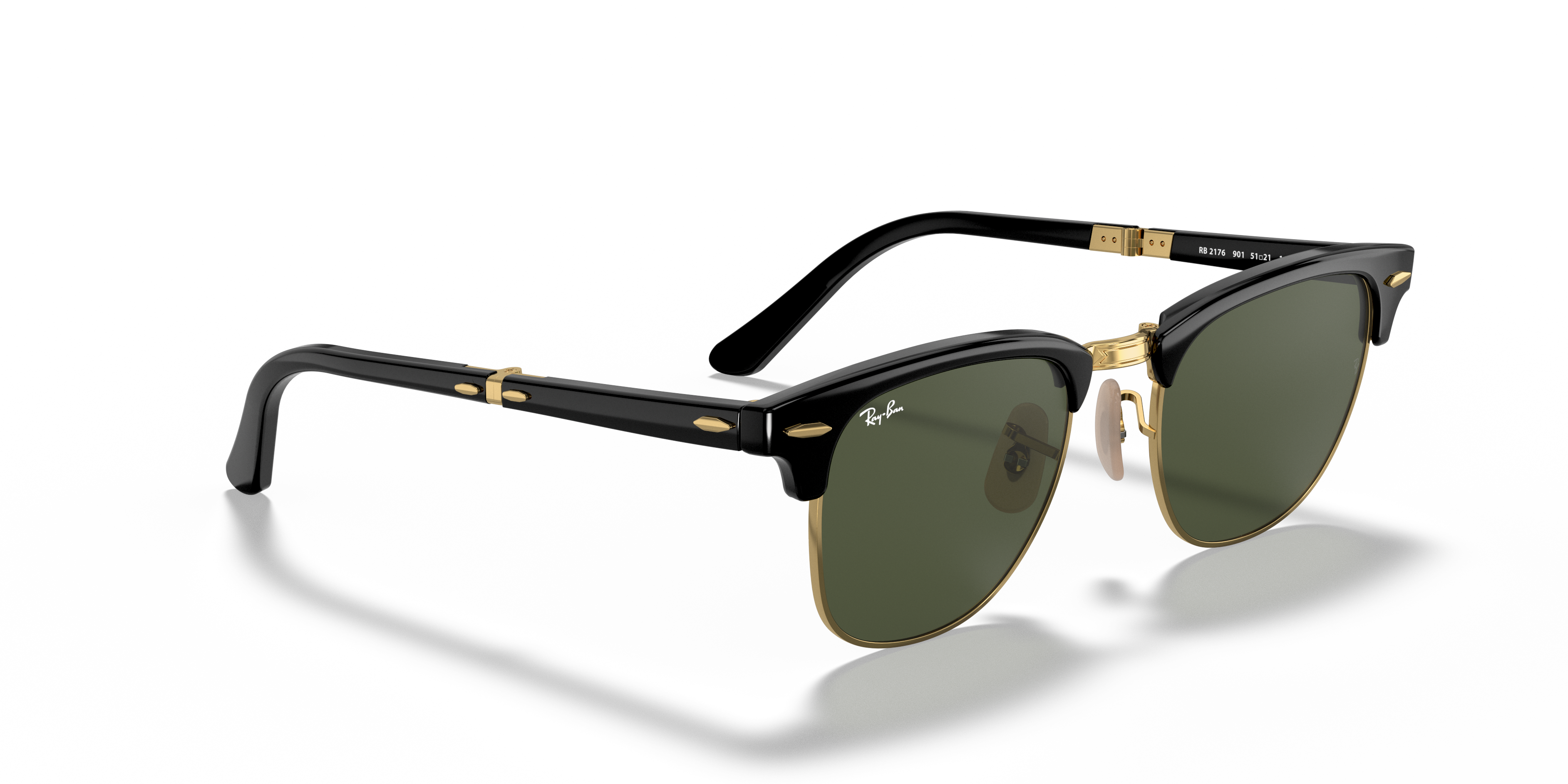 RAY-BAN SUNGLASSES CLUBMASTER FOLDING - RB2176 901 51