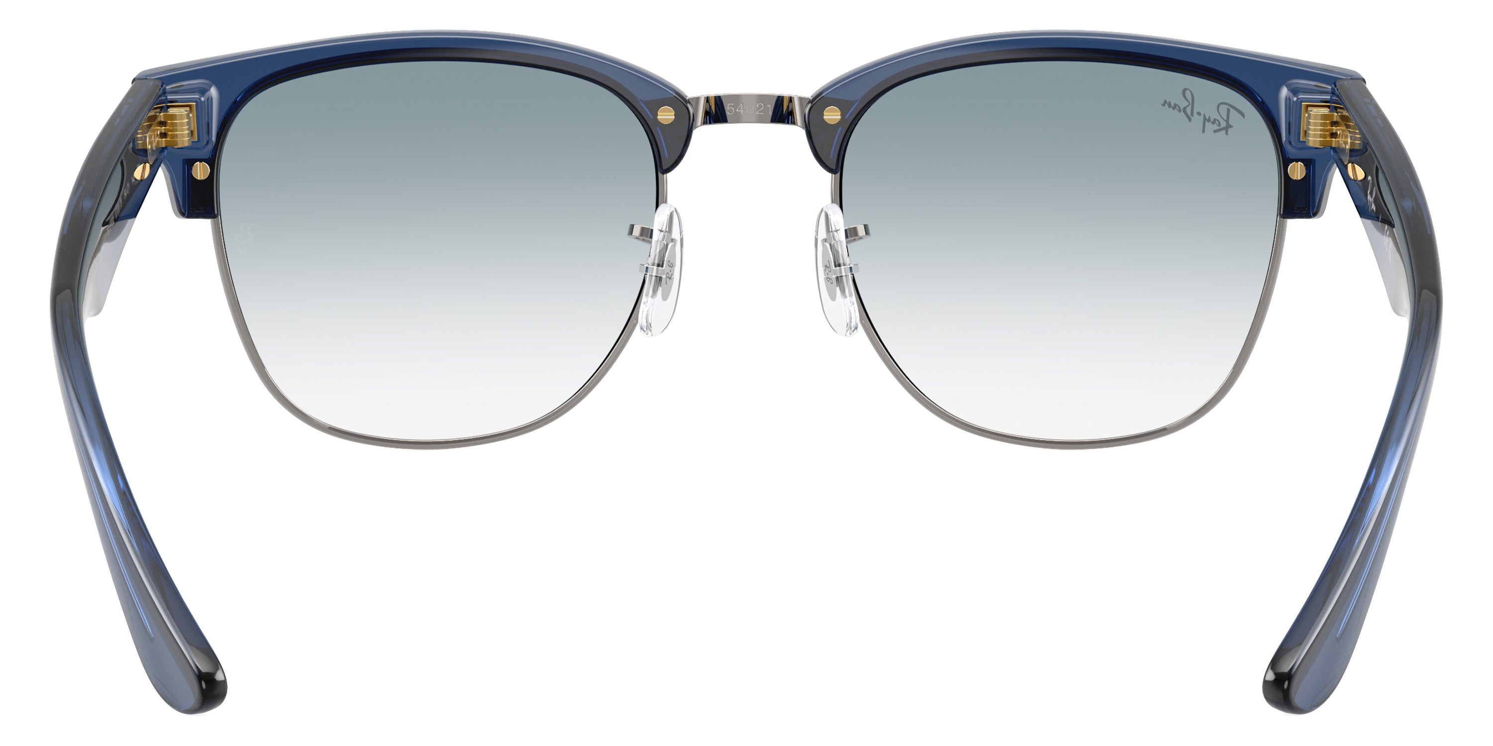 RAY-BAN SUNGLASSES CLUBMASTER REVERSE - RBR0504S 670879 51 - Transparent Navy Blue on Gunmetal