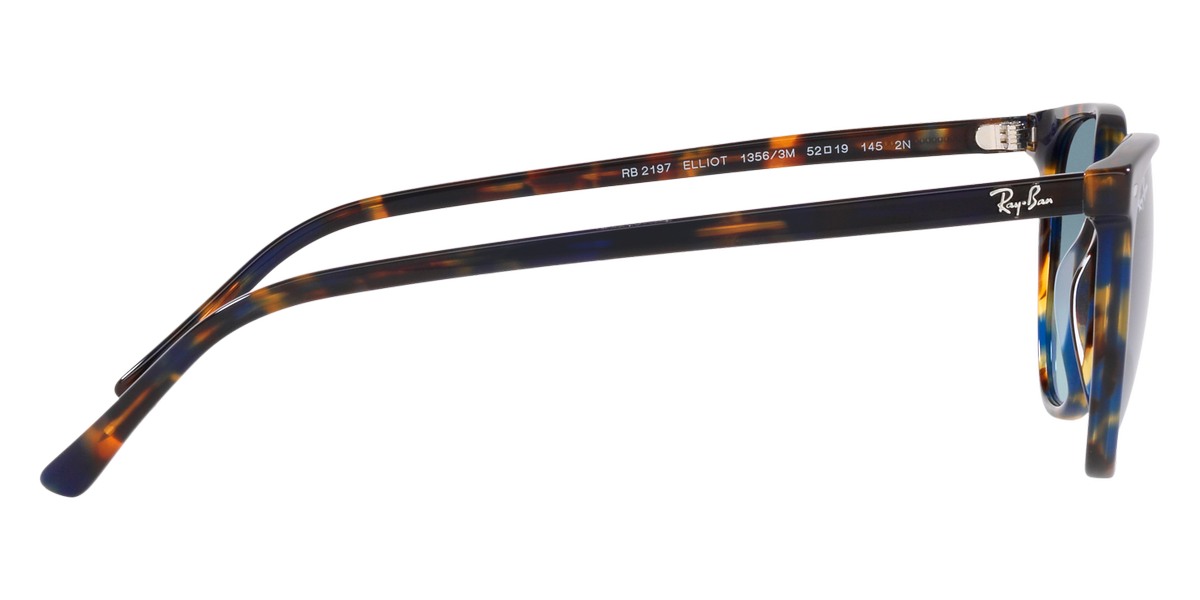 RAY-BAN SUNGLASSES ELLIOT - RB2197 13563M 54 - Yellow and Blue Havana/Tortoise