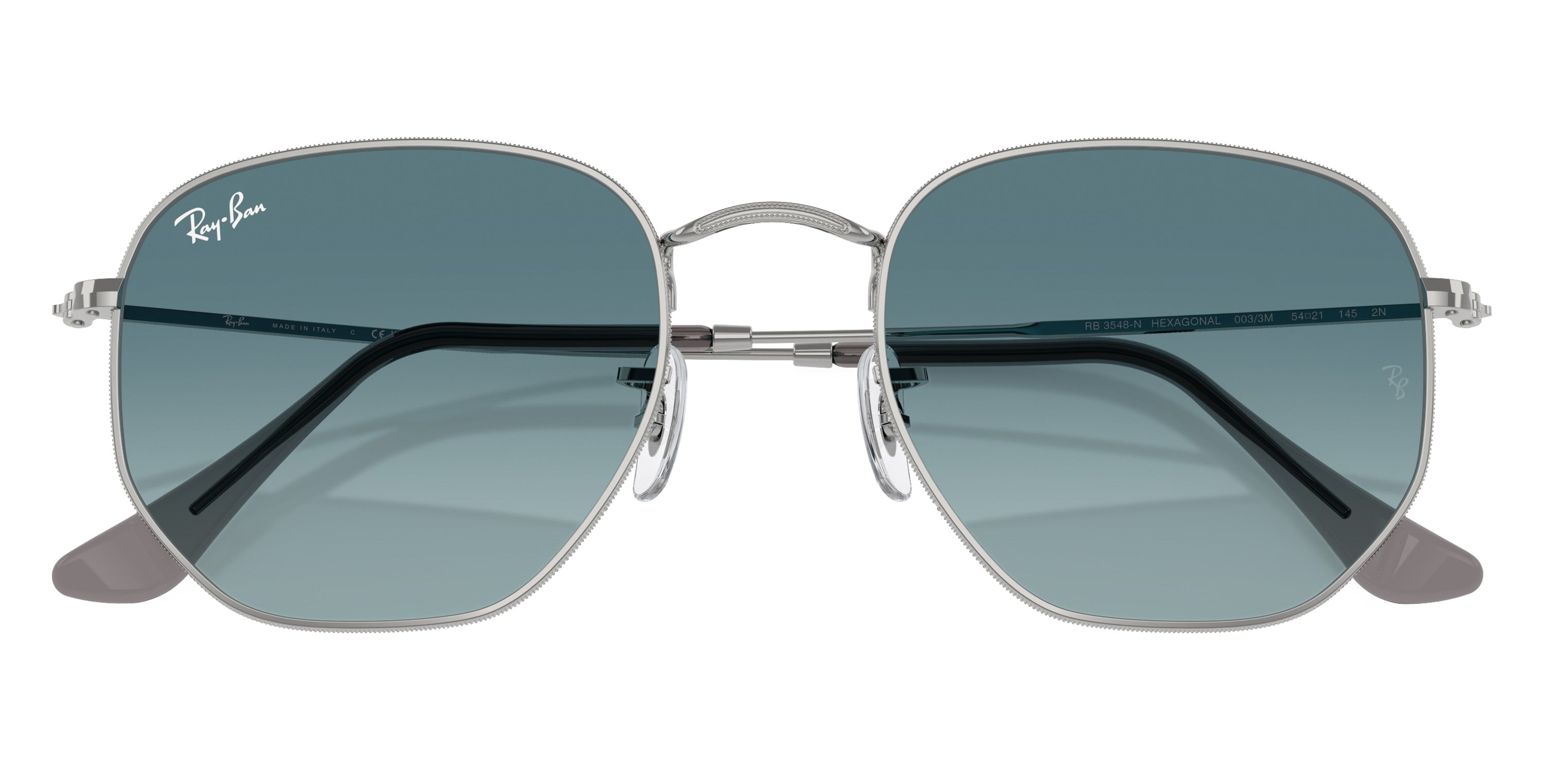 RAY-BAN SUNGLASSES HEXAGONAL - RB3548N 003/3M 51 - Silver