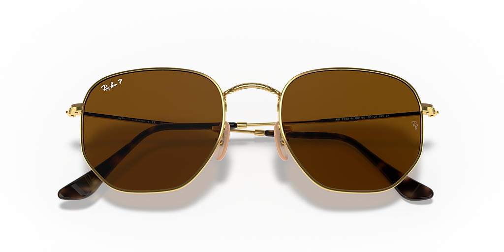 RAY-BAN SUNGLASSES HEXAGONAL - RB3548N Flat Lenses