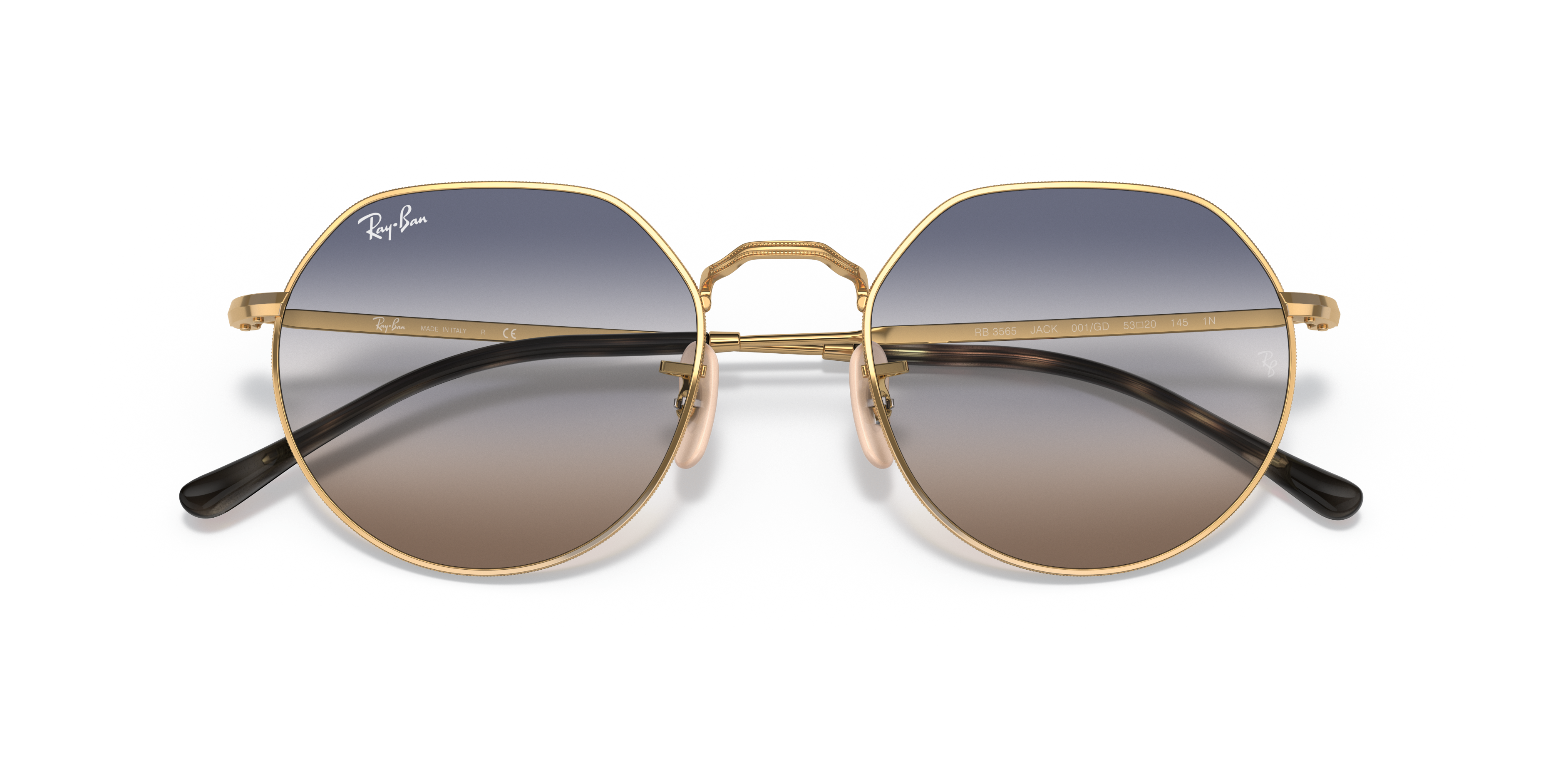 RAY-BAN SUNGLASSES JACK - RB3565 001/GD 53