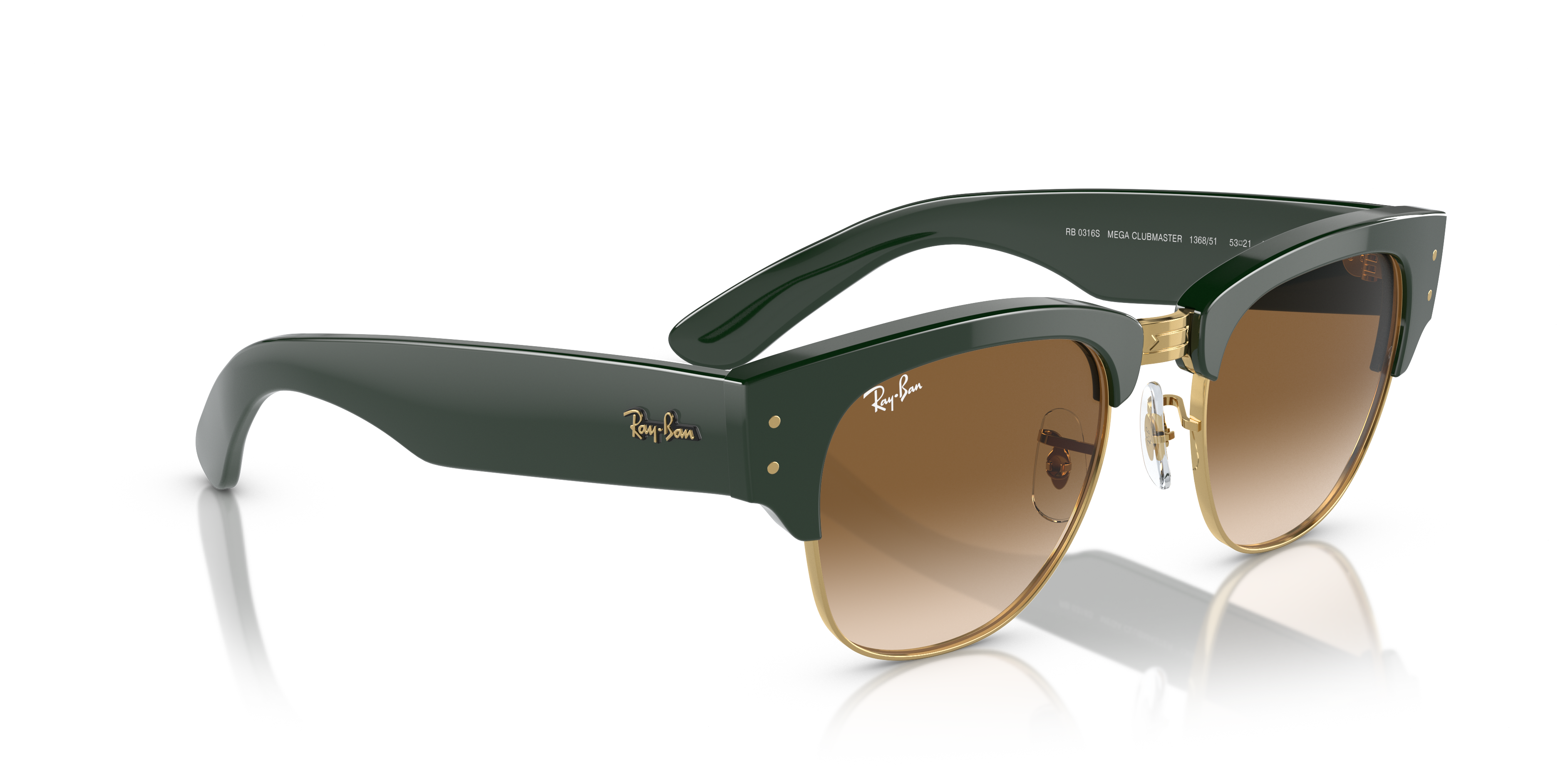 RAY-BAN SUNGLASSES MEGA CLUBMASTER  - RB0316S 136851 50
