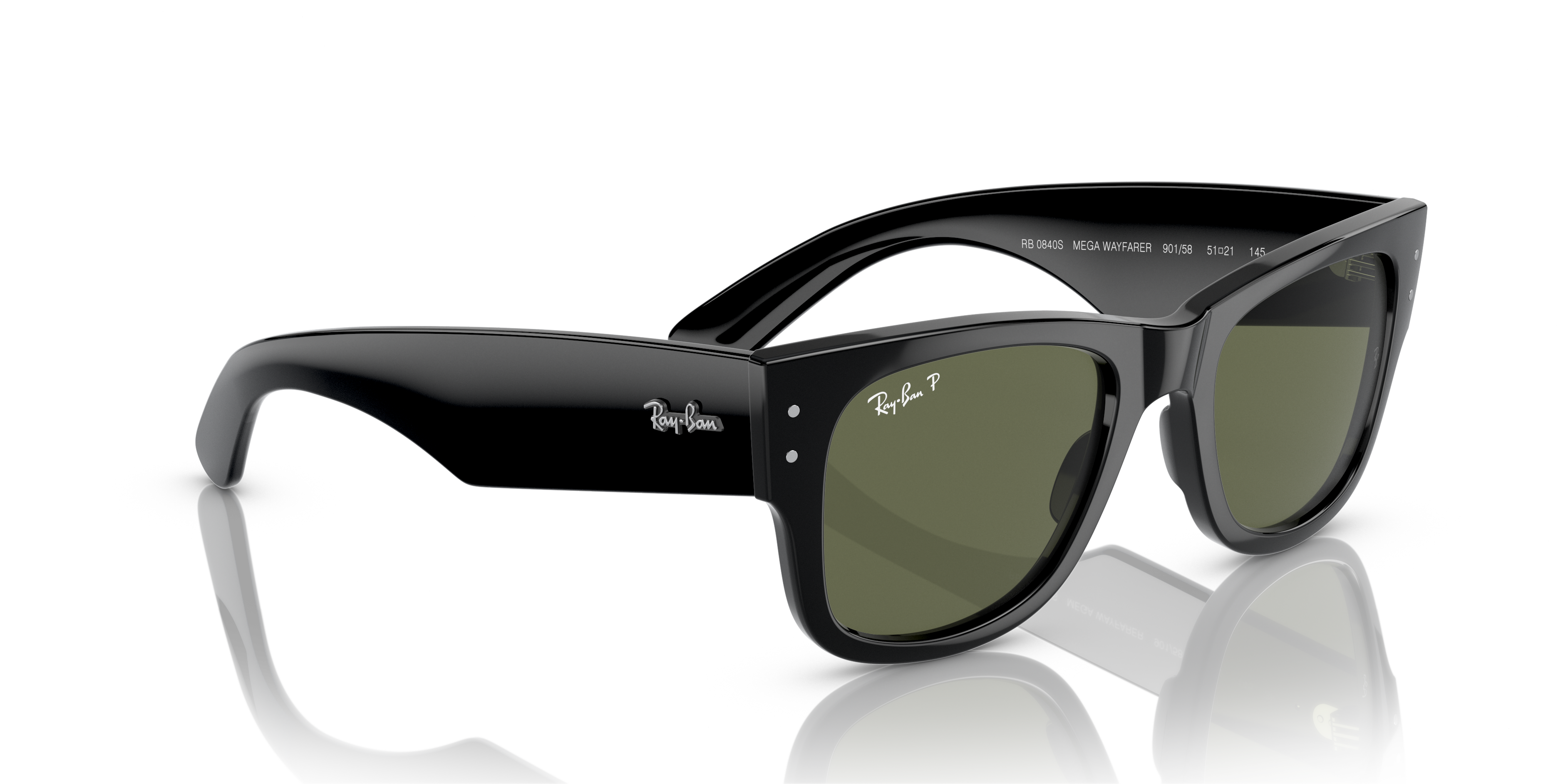 RAY-BAN SUNGLASSES MEGA WAYFARER - RB0840S 901/58 51