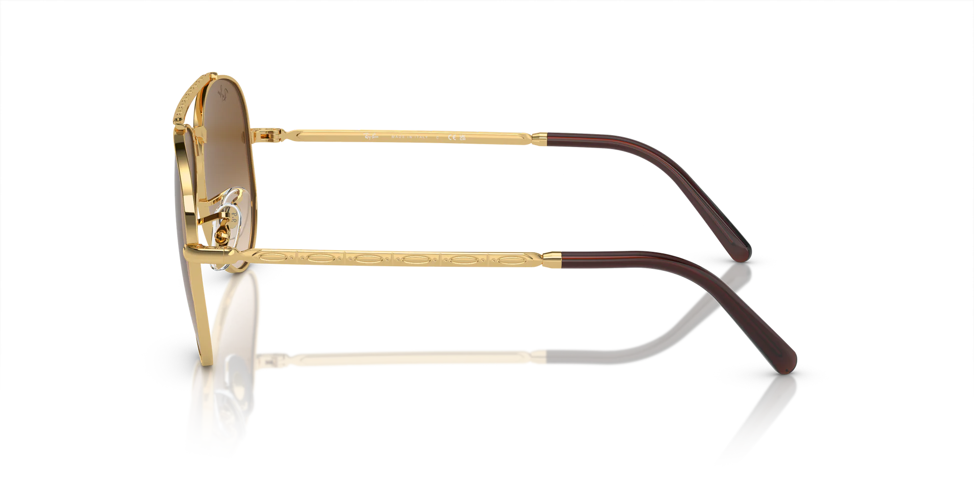 RAY-BAN SUNGLASSES NEW AVIATOR - RB3625 001/51 58 - Gold