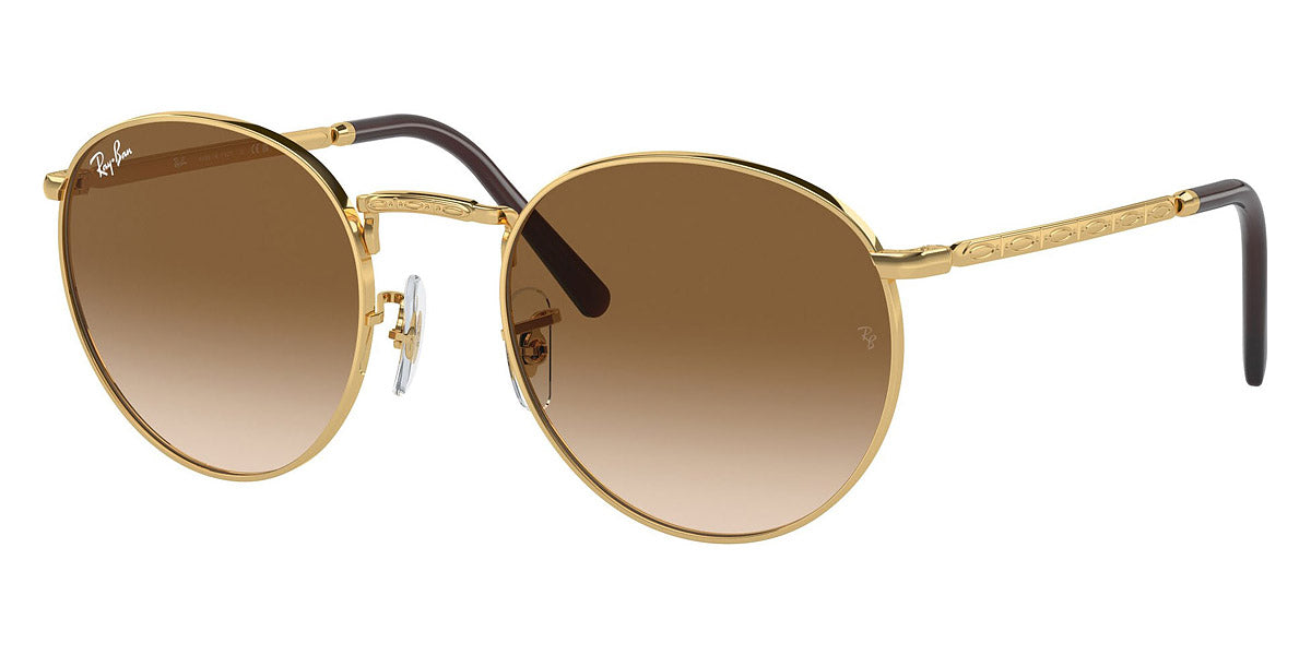 RAY-BAN SUNGLASSES NEW ROUND - RB3637 001/51 50 - Gold