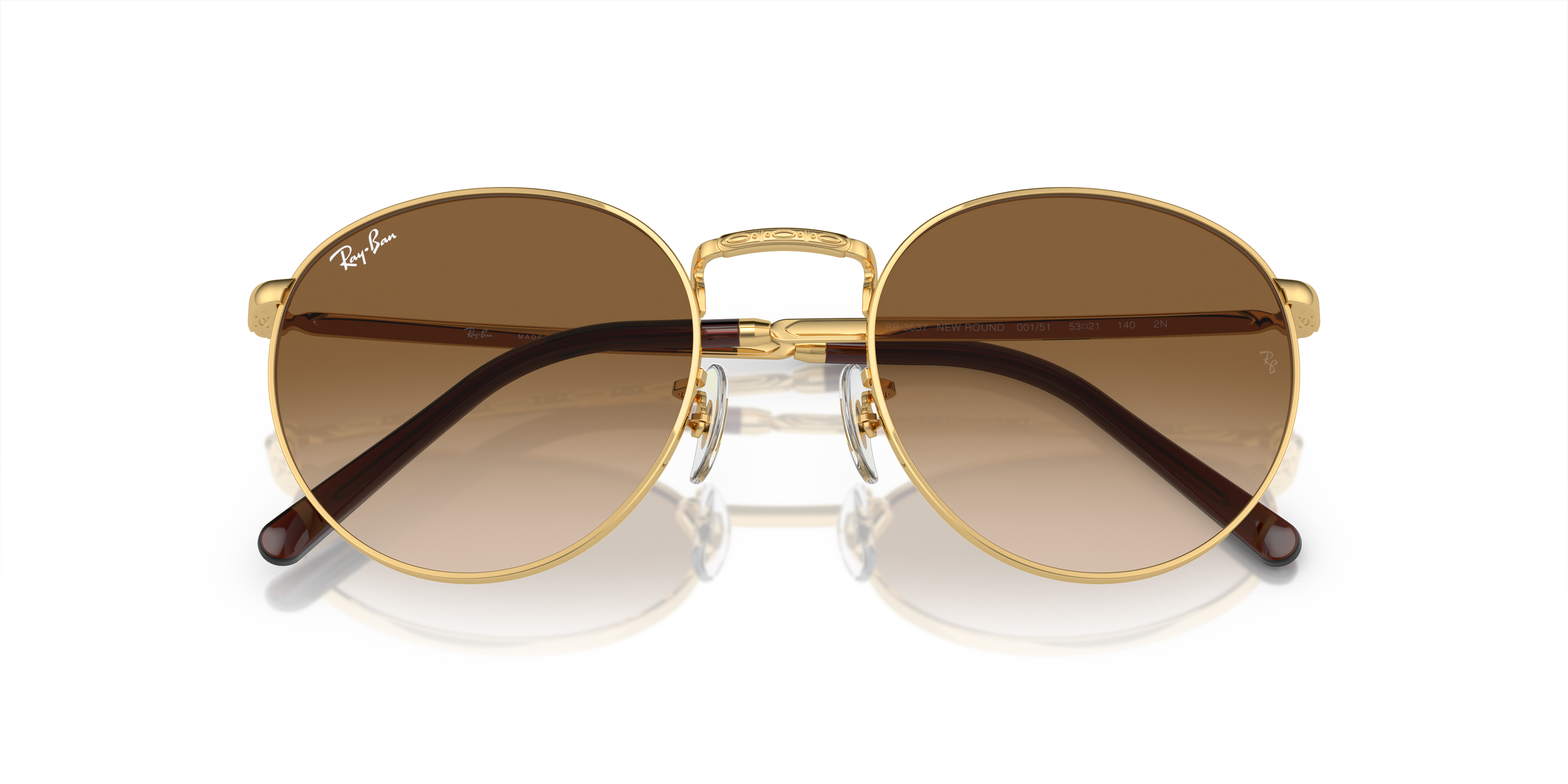 RAY-BAN SUNGLASSES NEW ROUND - RB3637 001/51 53