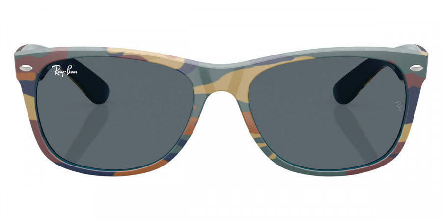 RAY-BAN SUNGLASSES NEW WAYFARER - RB2132 6824R5 55 - Blue and Blue Camouflage