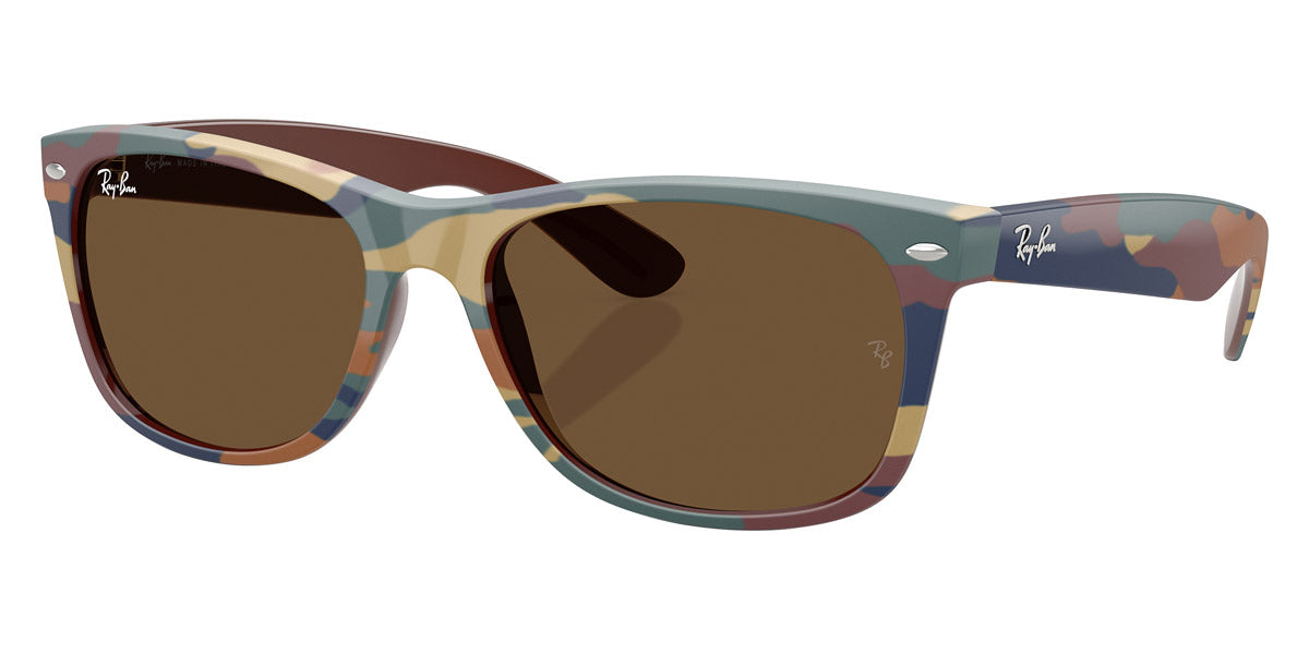RAY-BAN SUNGLASSES NEW WAYFARER - RB2132 682533 55 - Brown and Blue Camouflage