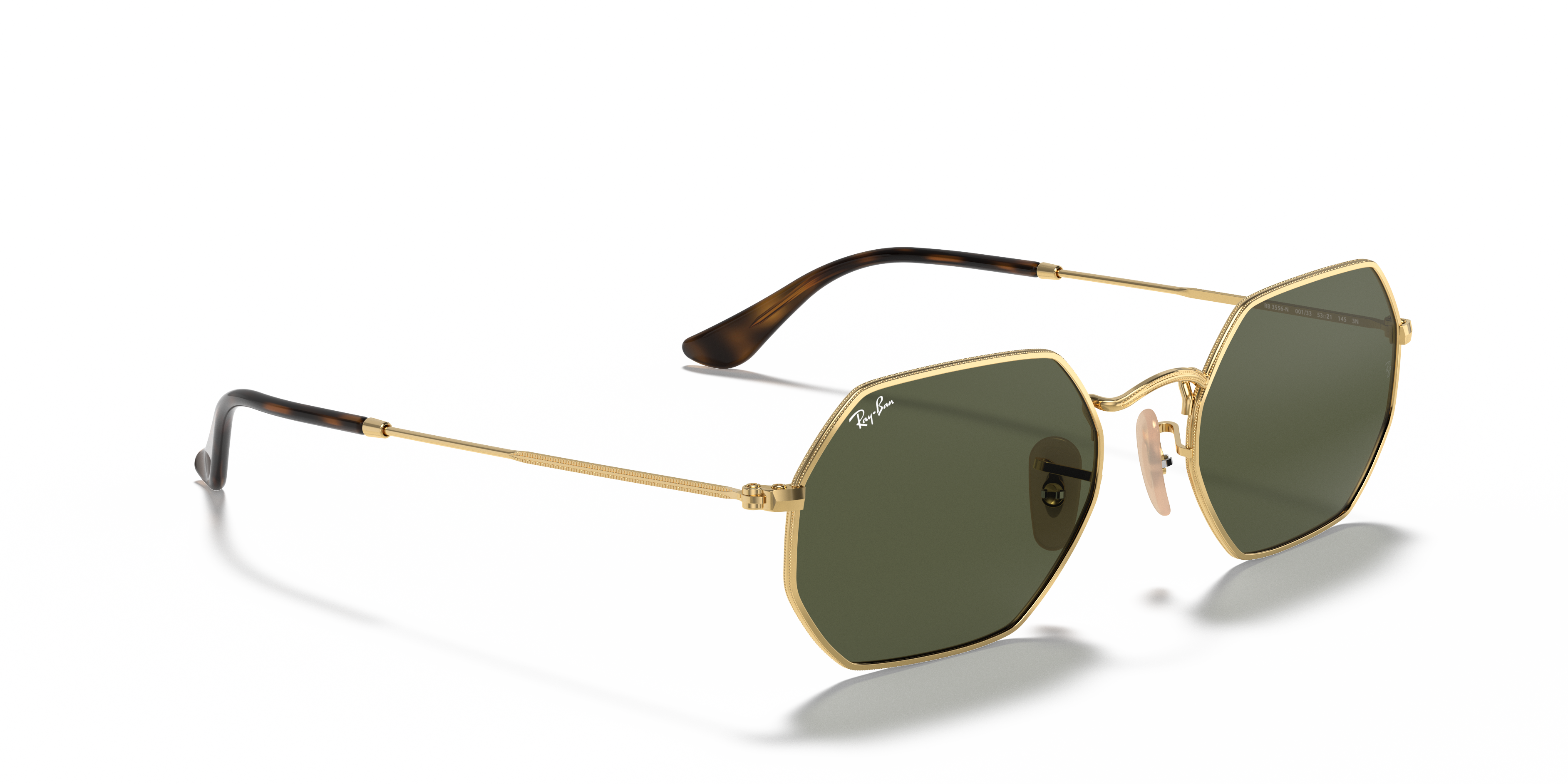 RAY-BAN SUNGLASSES OCTAGONAL - RB3556N 001 53