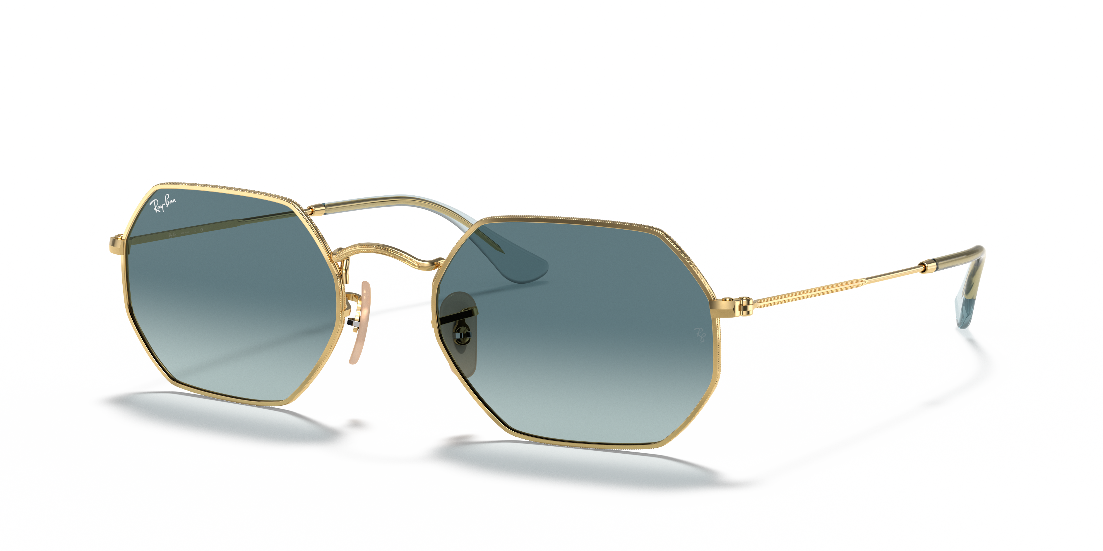 RAY-BAN SUNGLASSES OCTAGONAL - RB3556N 91233M 53