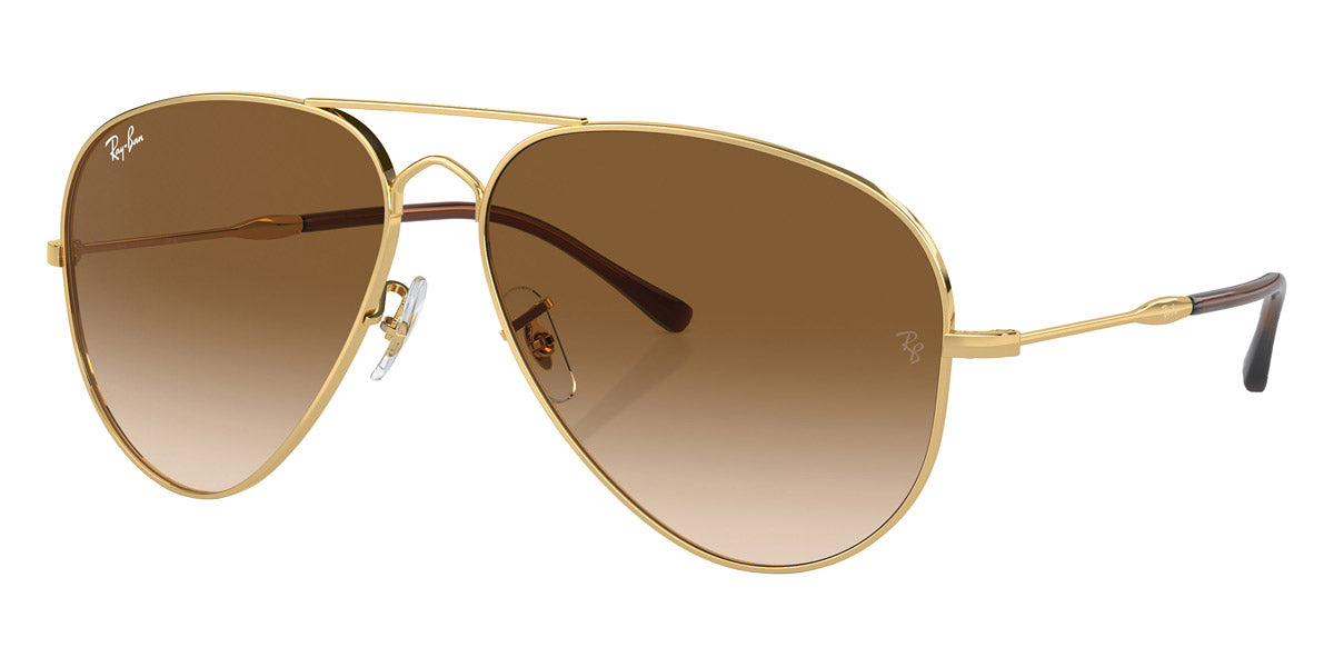 RAY-BAN SUNGLASSES OLD AVIATOR - RB3825 001/51 58 - Gold