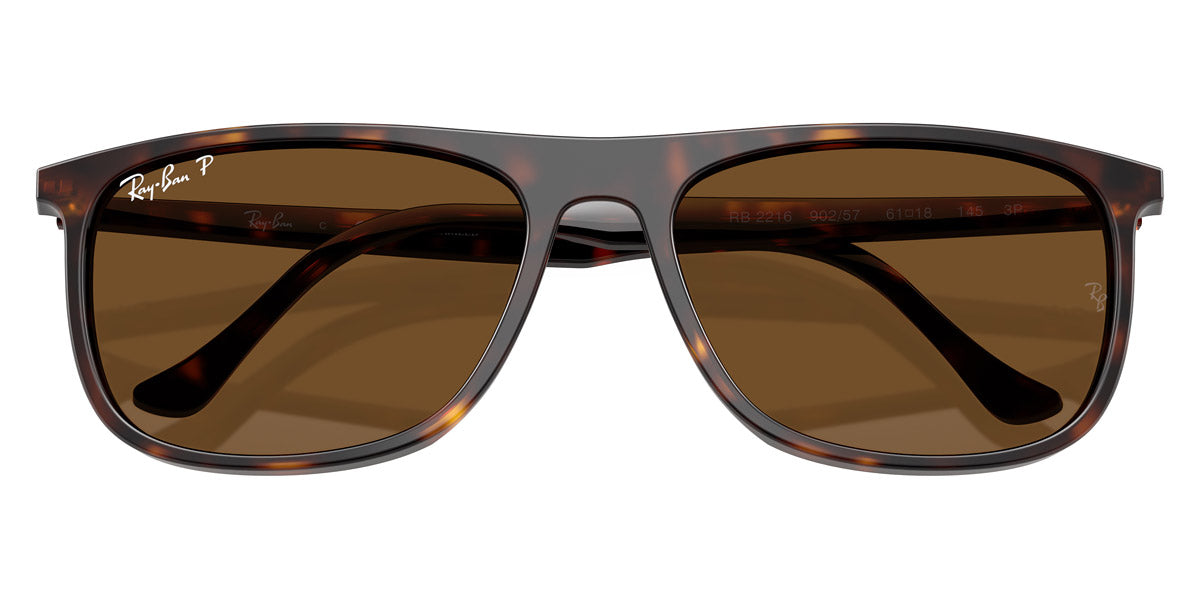 RAY-BAN SUNGLASSES - RB2216 902/57 58 - Havana