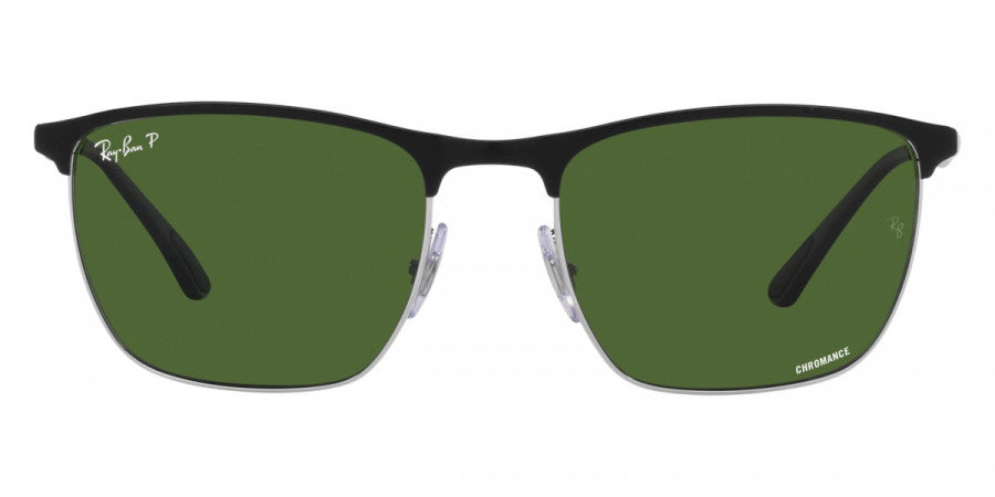 RAY-BAN SUNGLASSES - RB3686 9144P1 57 - Black on Silver