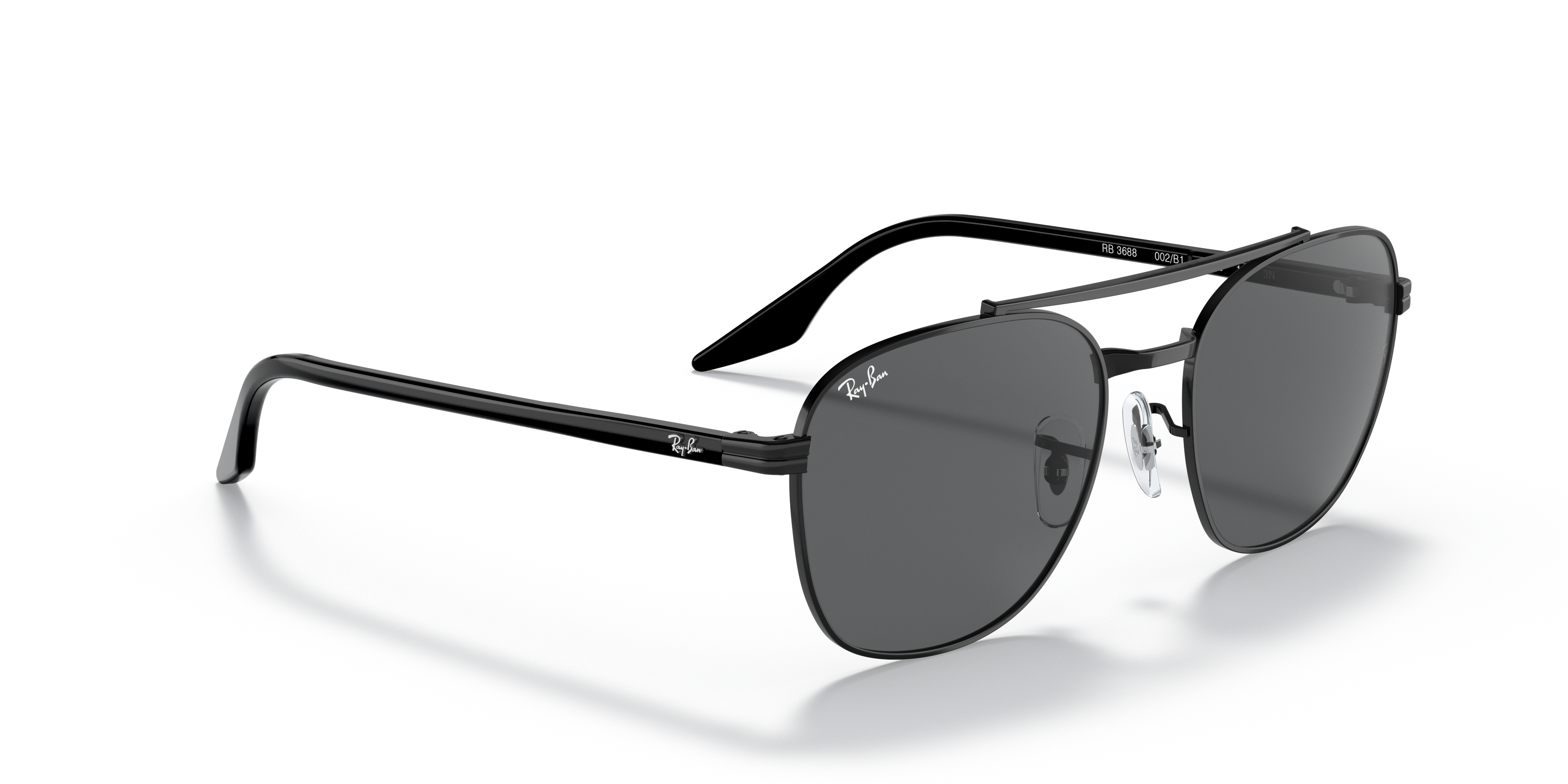RAY-BAN SUNGLASSES - RB3688 002/B1 55