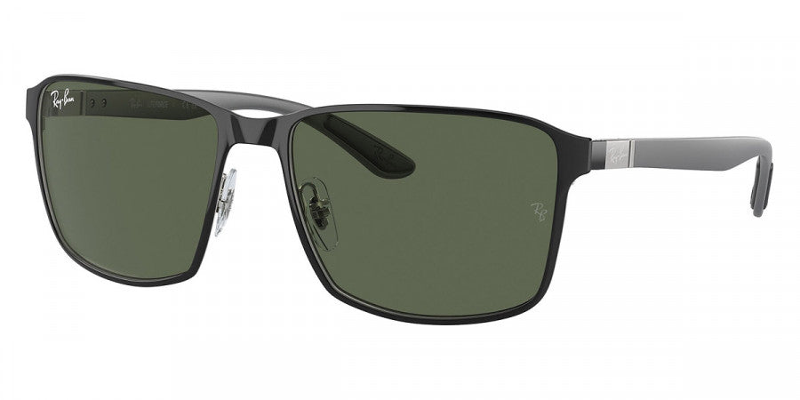 RAY-BAN SUNGLASSES - RB3721 914471 59 - Black on Silver