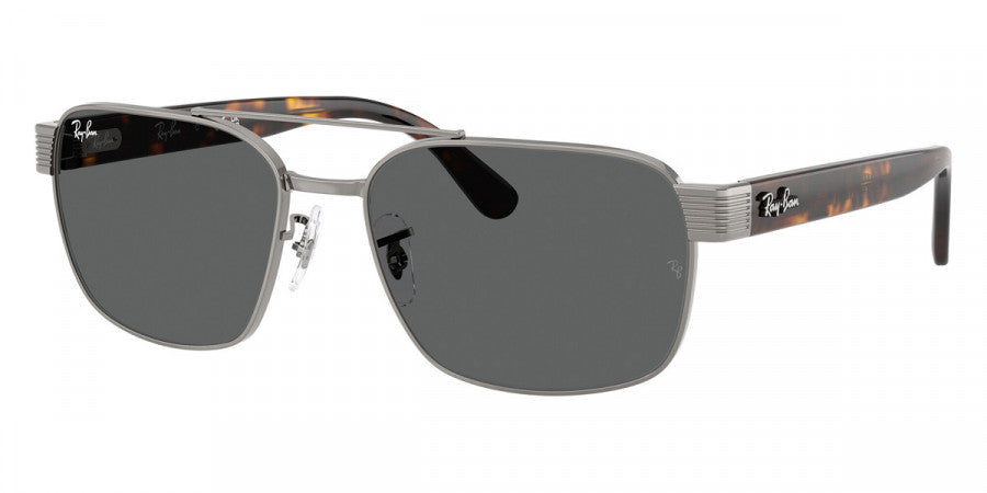 RAY-BAN SUNGLASSES - RB3751 004/B1 58 - Gunmetal/Havana