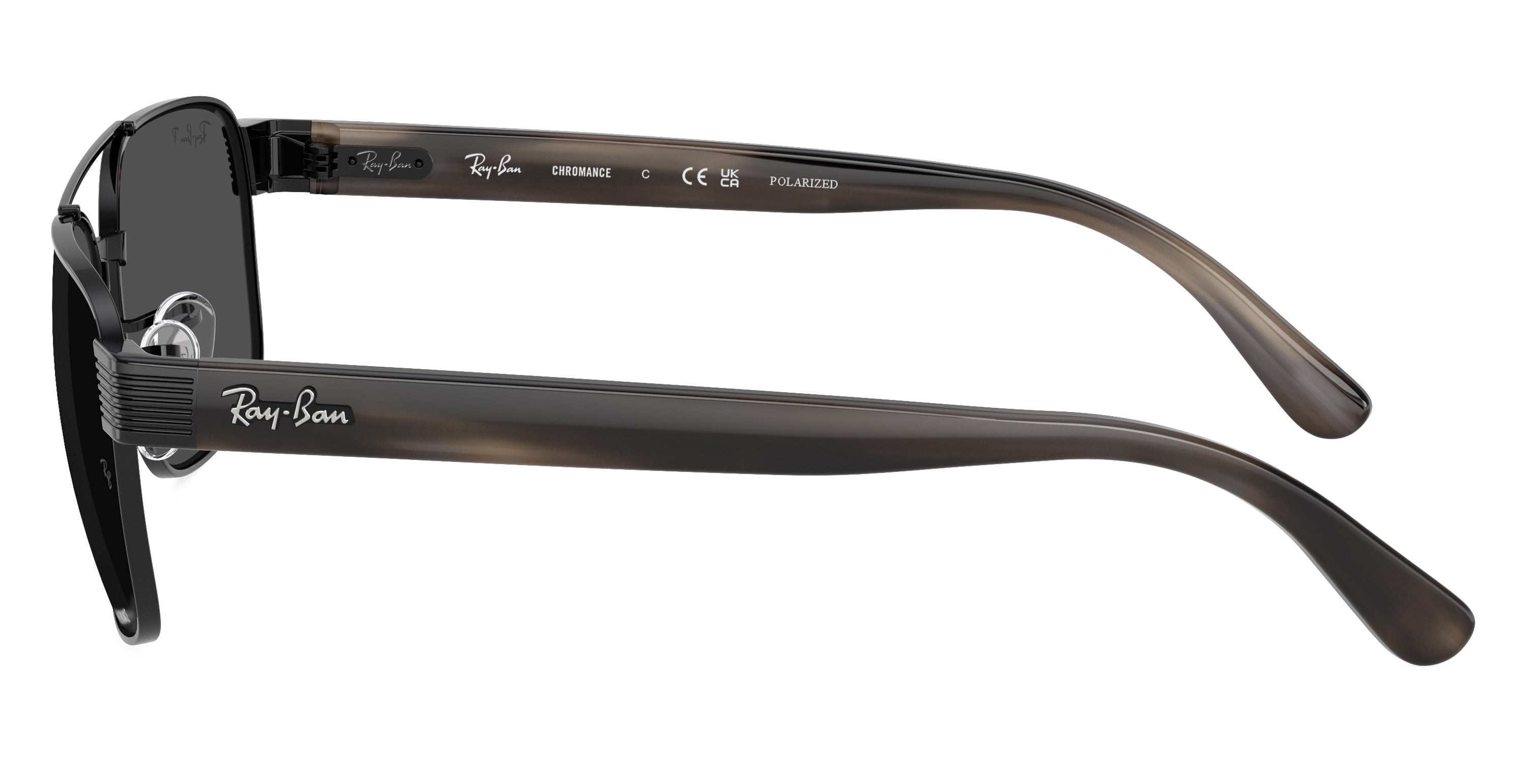 RAY-BAN SUNGLASSES - RB3751CH 002/K8 58 - Black/Havana Gray