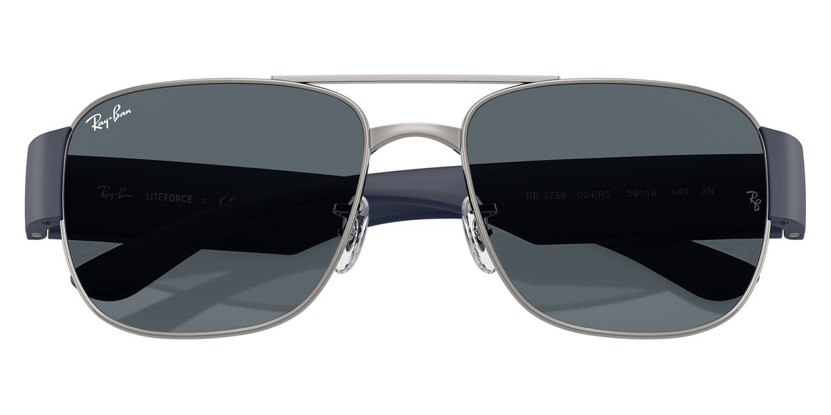 RAY-BAN SUNGLASSES - RB3756 004/R5 59 - Gunmetal/Sand Dark Blue