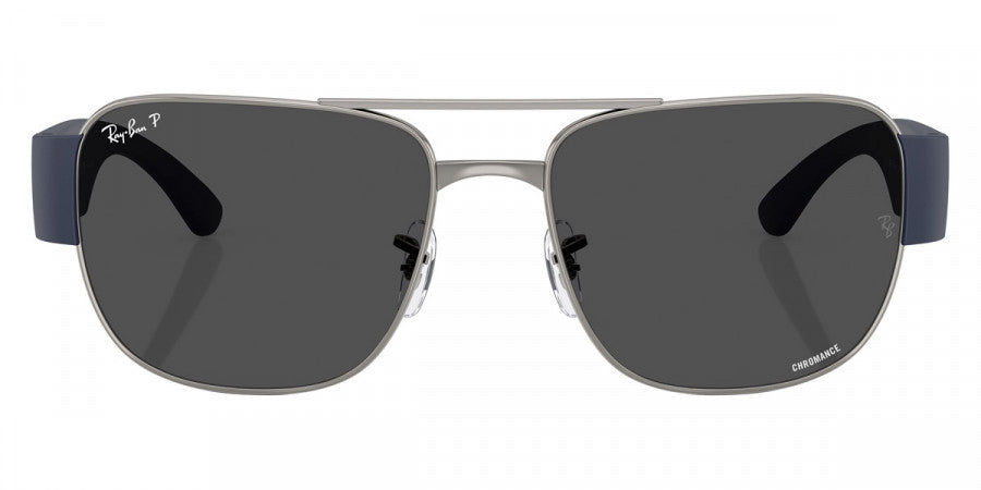 RAY-BAN SUNGLASSES - RB3756CH 004/K8 56 - Gunmetal/Sand Dark Blue