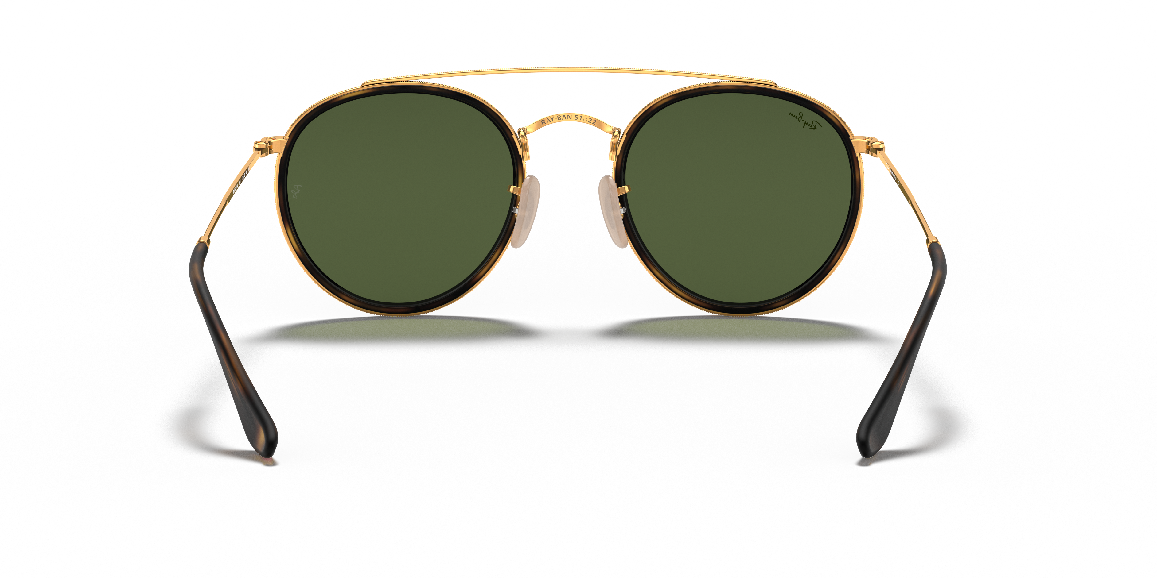 RAY-BAN SUNGLASSES ROUND DOUBLE BRIDGE - RB3647N 001 51