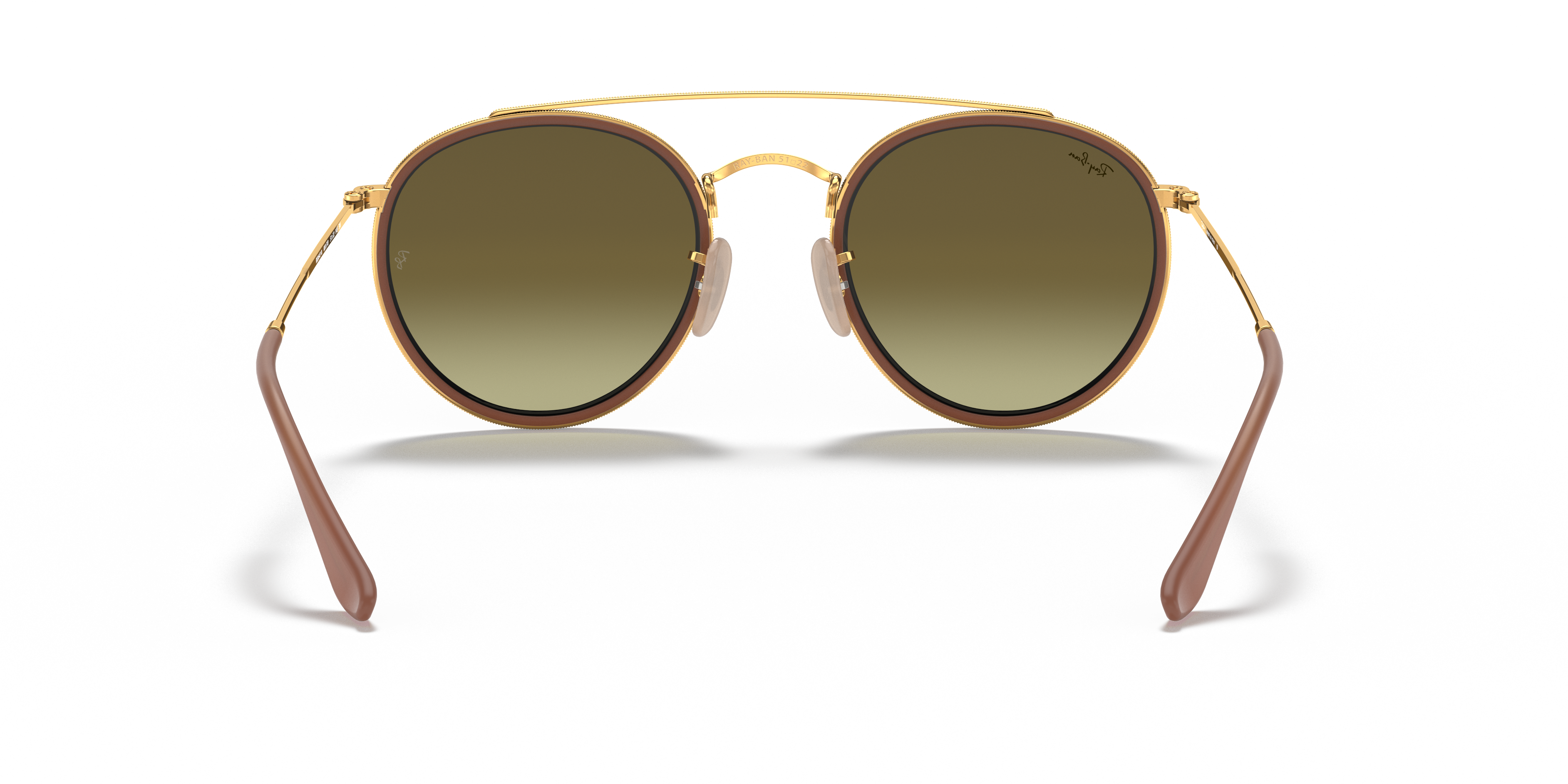 RAY-BAN SUNGLASSES ROUND DOUBLE BRIDGE - RB3647N 001/7O 51