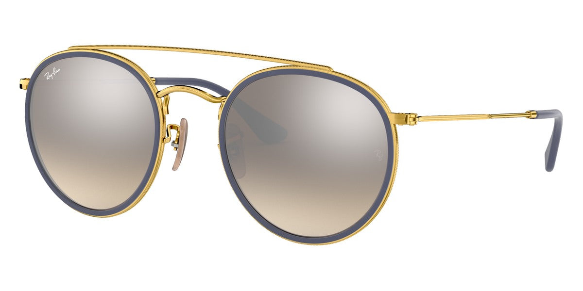 RAY-BAN SUNGLASSES ROUND DOUBLE BRIDGE - RB3647N 001/9U 51 - Arista