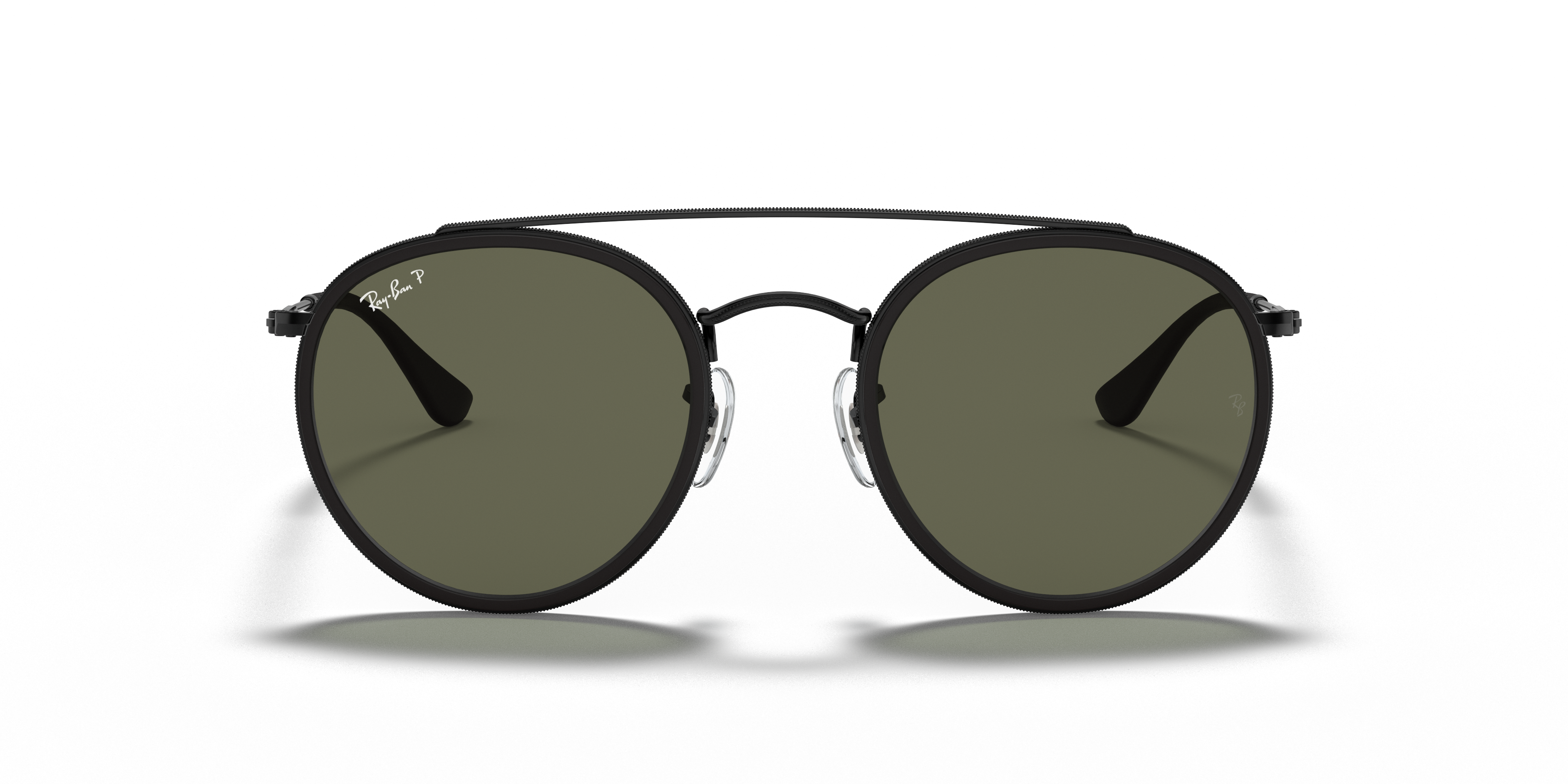 RAY-BAN SUNGLASSES ROUND DOUBLE BRIDGE - RB3647N 002/58 51