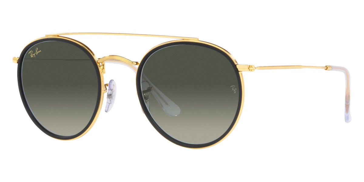 RAY-BAN SUNGLASSES ROUND DOUBLE BRIDGE - RB3647N Legend Gold