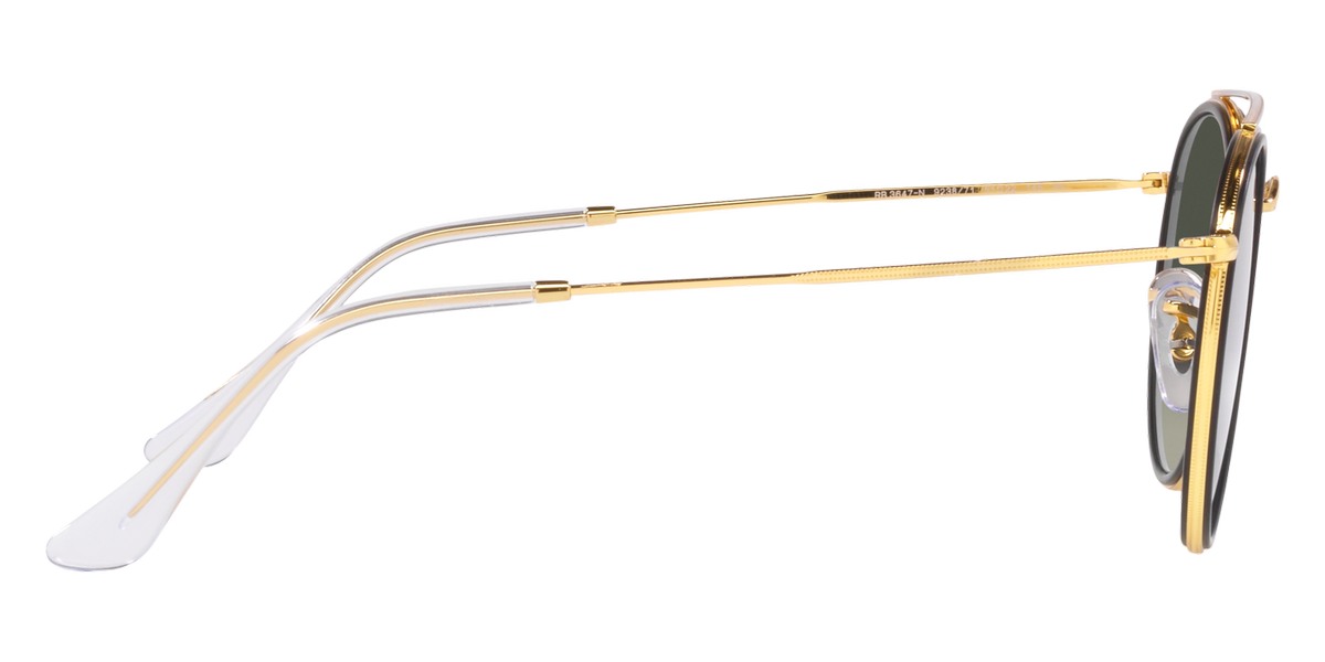 RAY-BAN SUNGLASSES ROUND DOUBLE BRIDGE - RB3647N Legend Gold