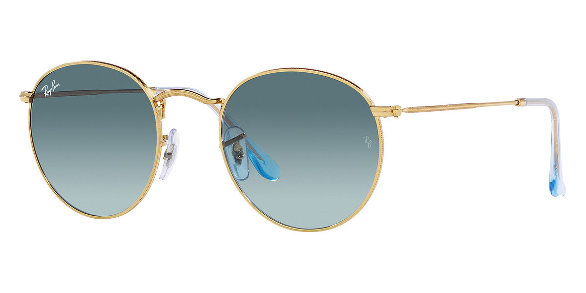 RAY-BAN SUNGLASSES ROUND METAL - RB3447 001/3M 50 - Gold